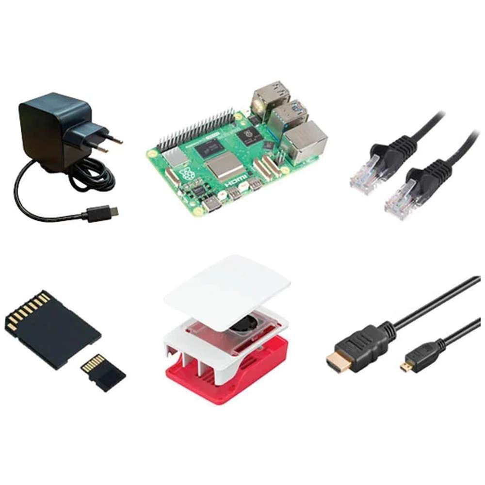 Raspberry Pi Raspberry Pi PI4B- 4GB - FULL KIT - Weiss / Rot Mini-PC