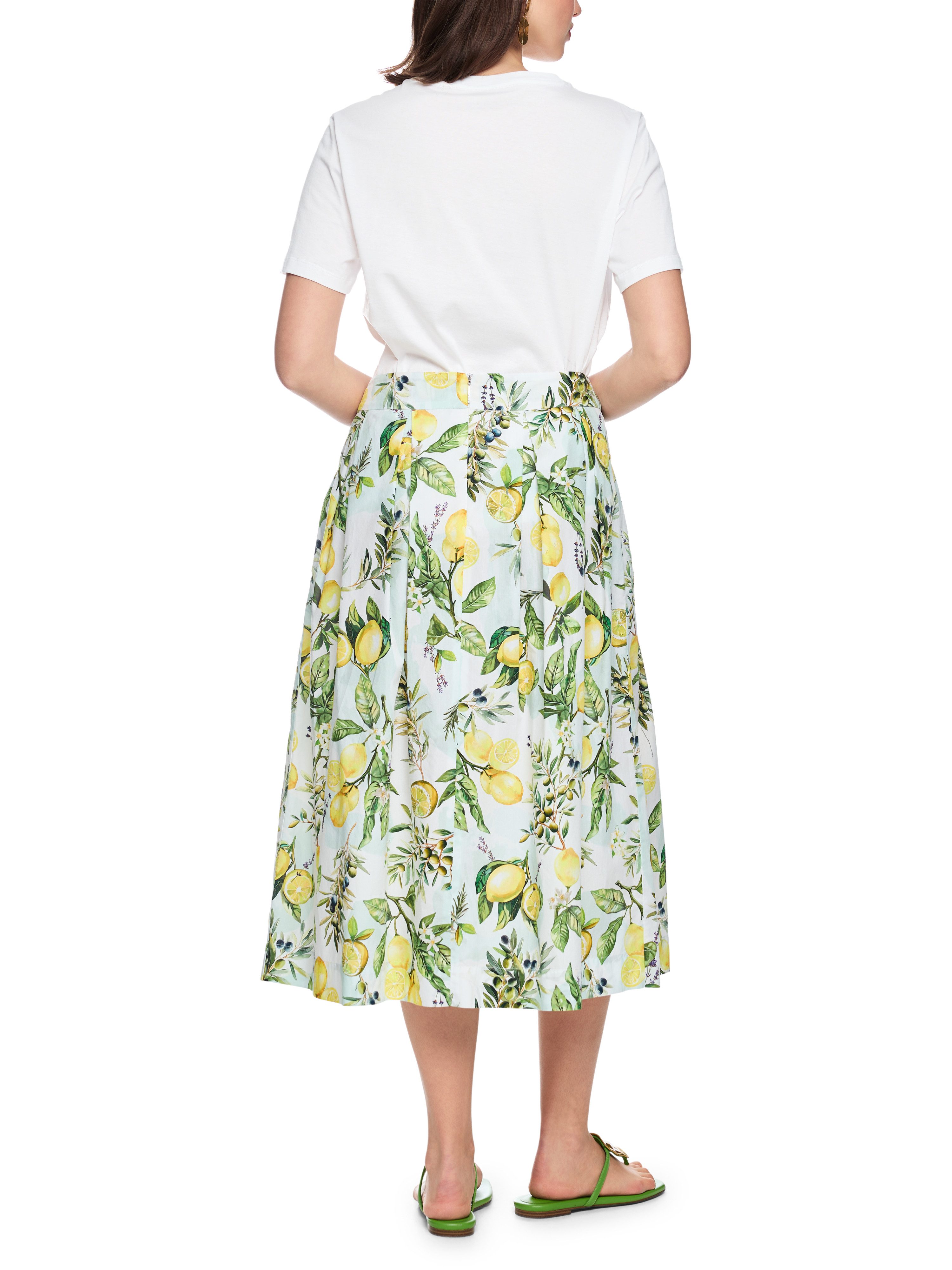 Marc Cain T-Shirt Amalfi Portofino Lemons Premium Damenmode locker geschnitten, mit Zitronenprint