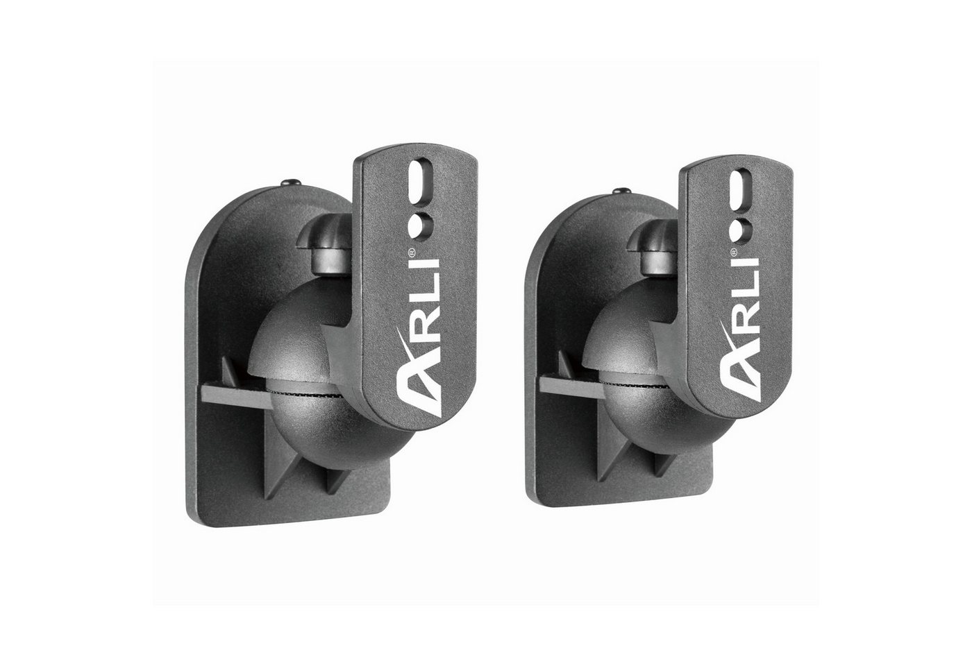 ARLI Lautsprecher-Wandhalterung 2x Wandhalter für Lautsprecher Universal Boxen Wand Halter Halterung, (1-tlg., 2 Stück, Drehbar, neigbar)