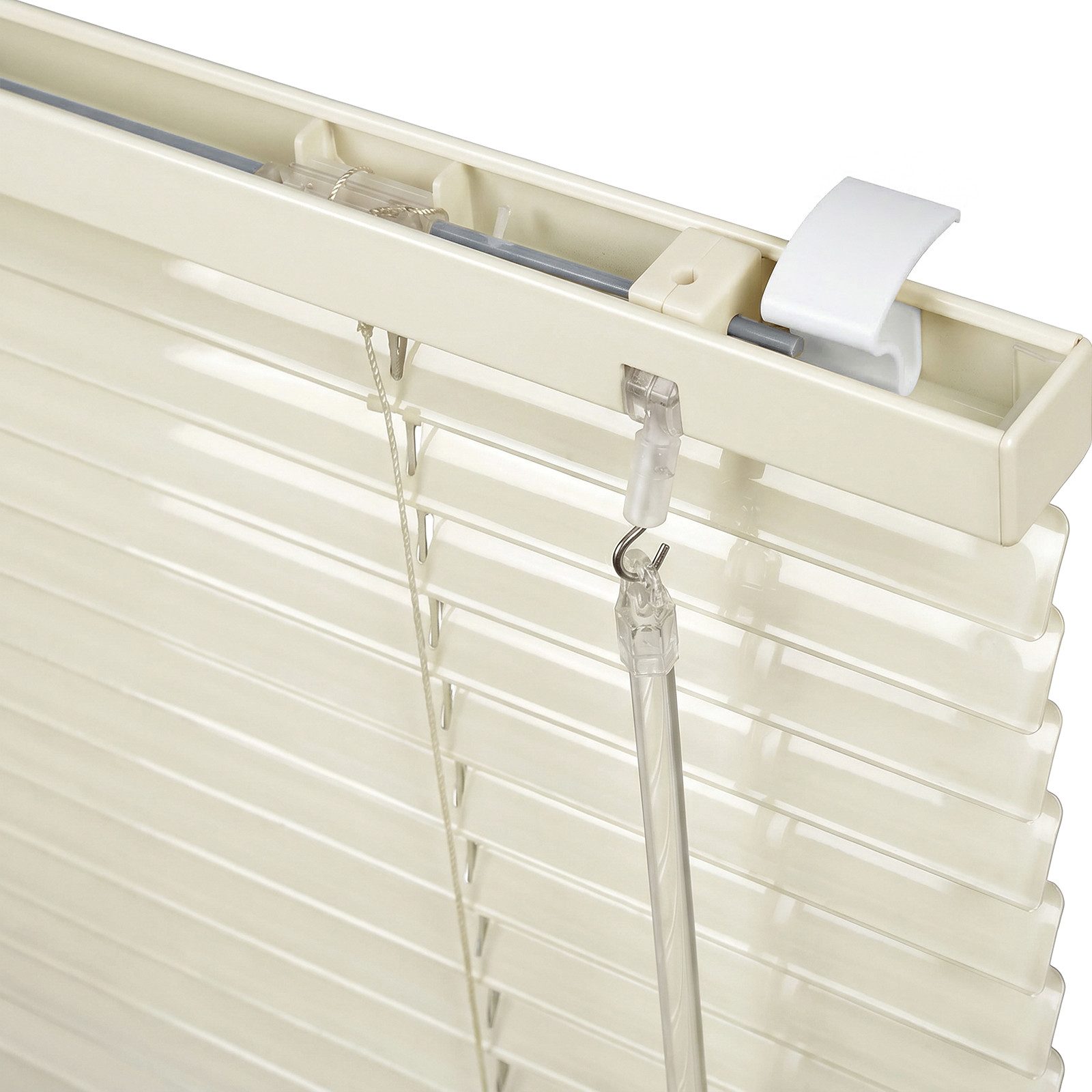 Sekey Jalousie Aluminium-Jalousie Klemmfix ohne Bohren für fenster Sichtschutz, freihängend, freihängend, 25mm Alu-Lamellen, Klemmfix ohne Bohren, inkl. Zubehör