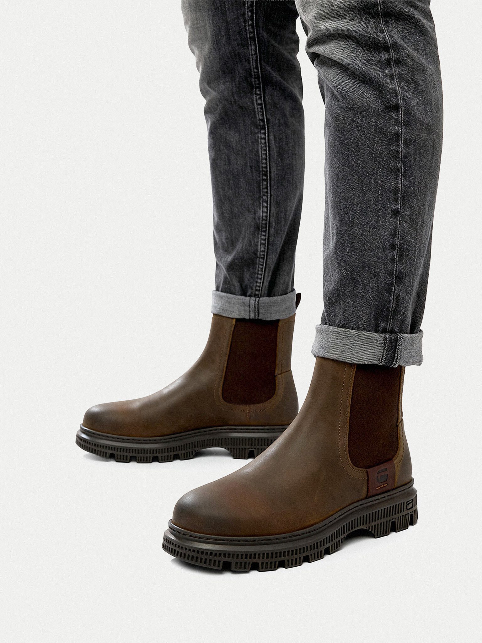 G-STAR G Star Raw Herrenstiefel Braun G-STAR RAW-CEO-HULK-04 MI24 Braun Schnürstiefel