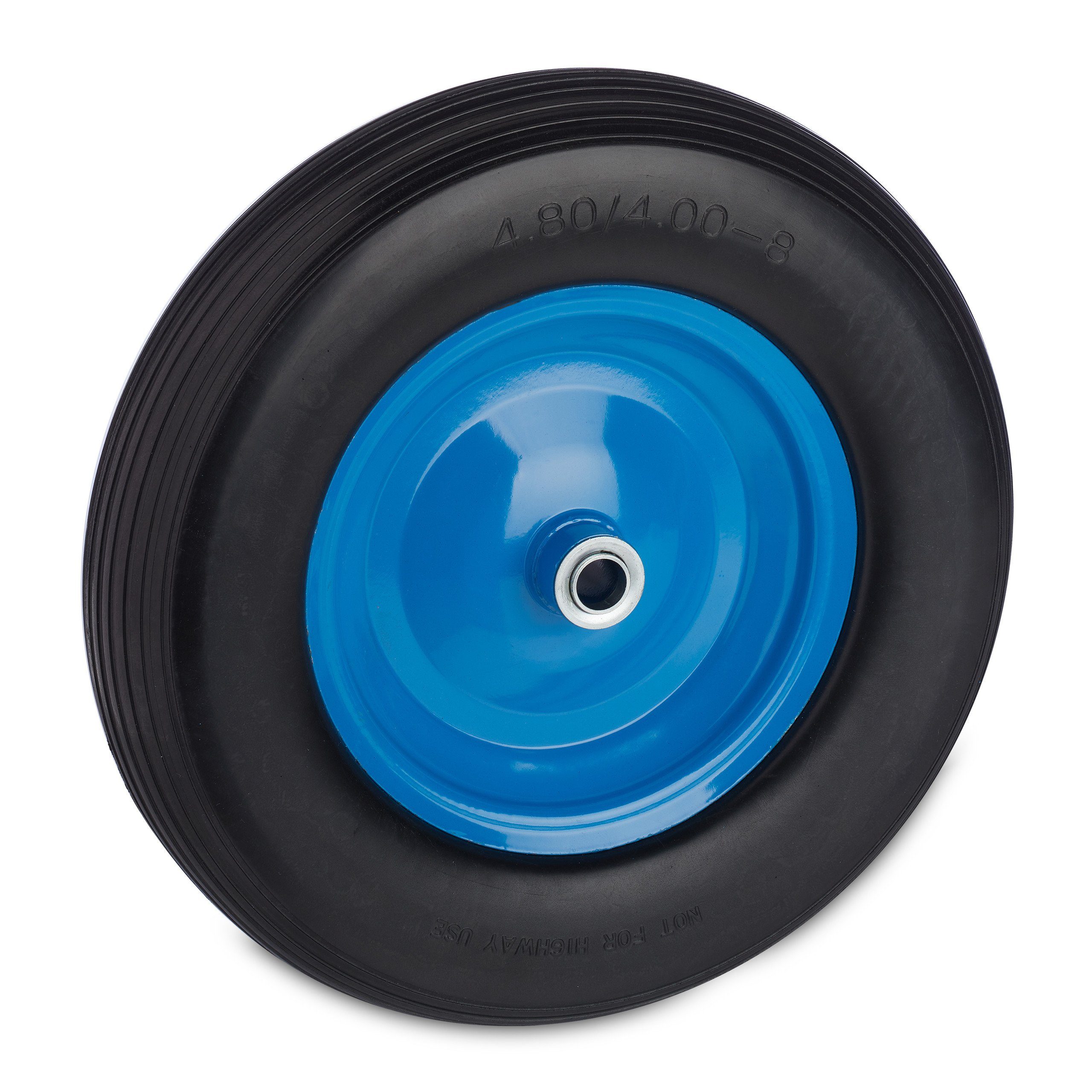 relaxdays Schubkarren-Rad Schubkarrenrad 4.80 4.00-8, blau