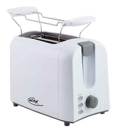 Elta Toaster Cool Touch Classic Line, für 2 Scheiben, 700 W, 2-Scheiben Toaster Brötchenaufsatz Toast