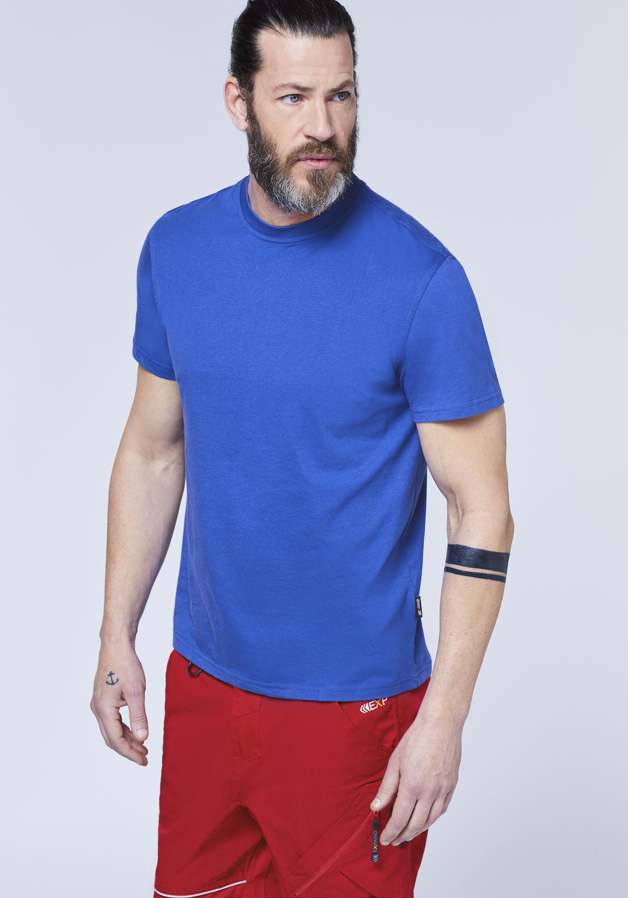 Expand T-Shirt in ultramarinblau Übergröße