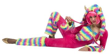 Funny Fashion Kostüm Rainbow Monster Jumpsuit Overall für Damen