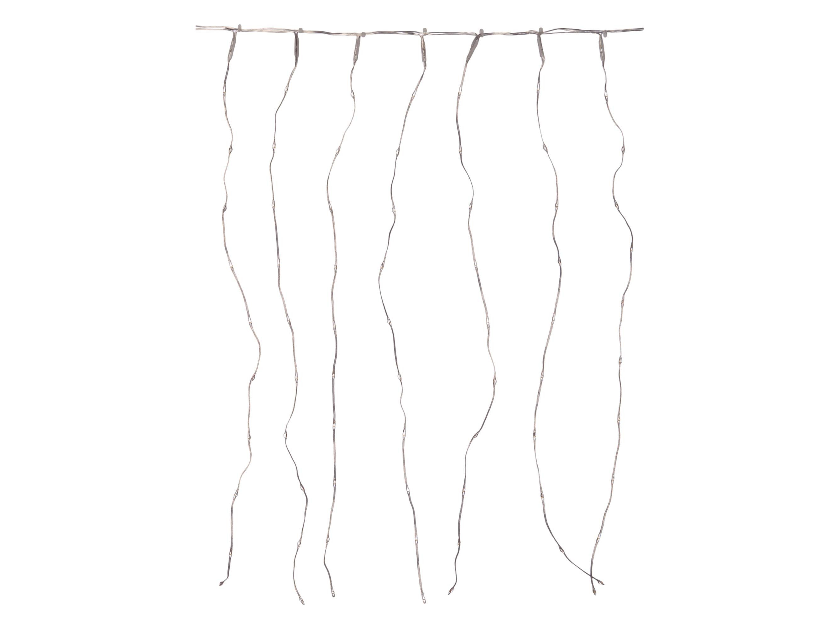 Coen Bakker Deco BV LED-Lichtervorhang Flex Wire Curtain, außen 5x0,5m 1000 LEDs warmweiß Dimmer Timer