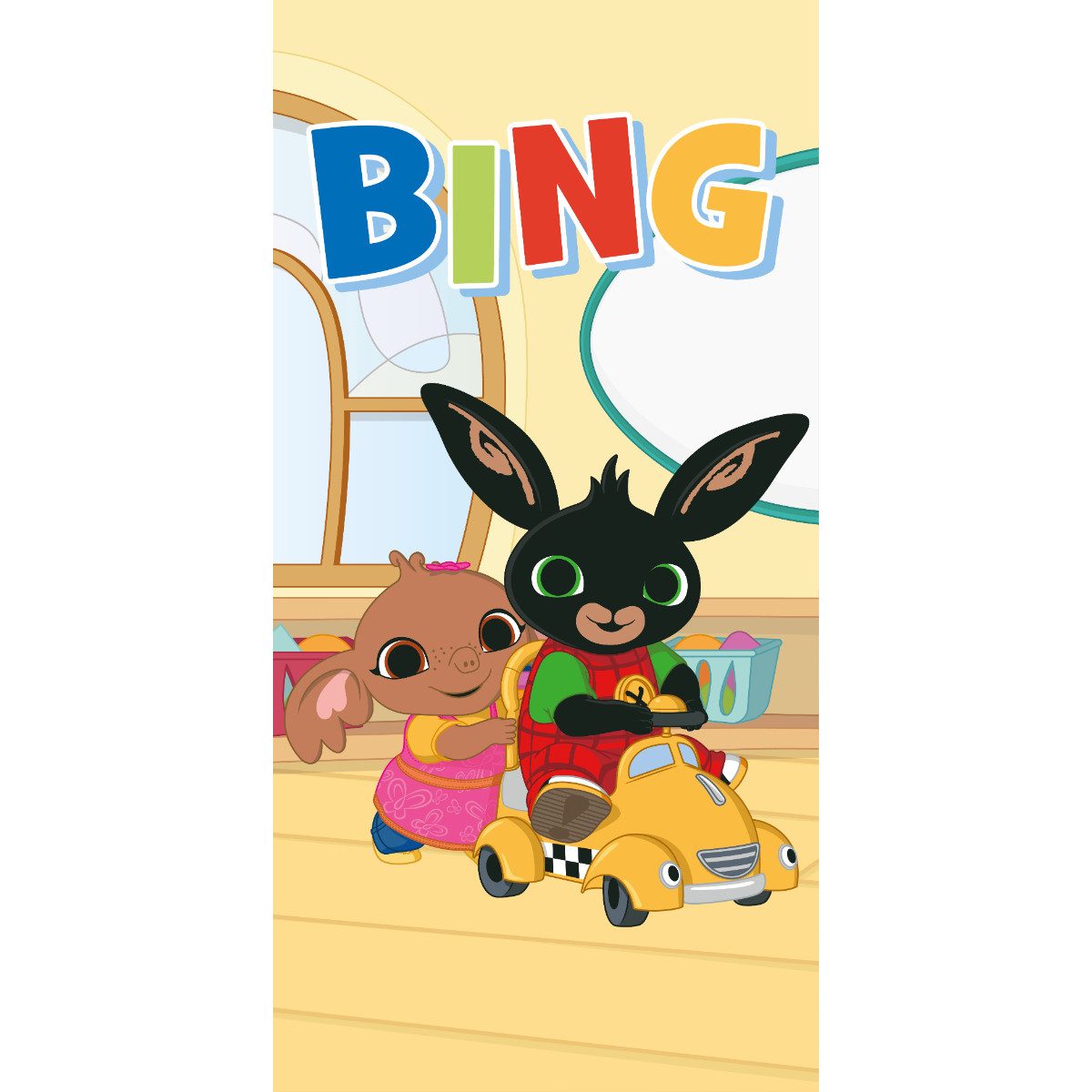 Bing Badetuch Strandtuch Playing Together aus 100% Baumwolle 70 × 140 cm