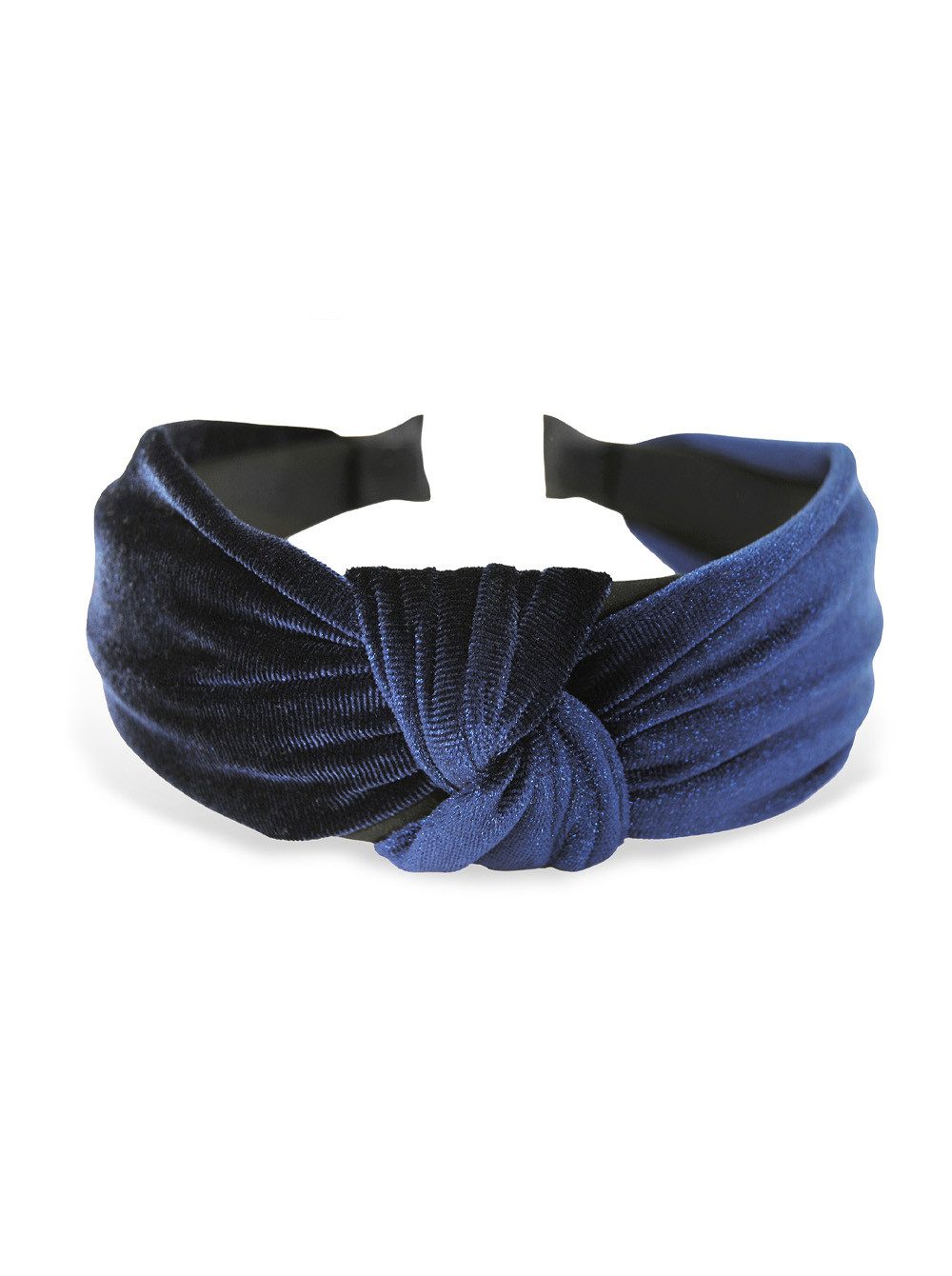 axy Haarreif Breiter Haarreif aus Samt mit Knoten, Vintage Damen Haareifen Haarband