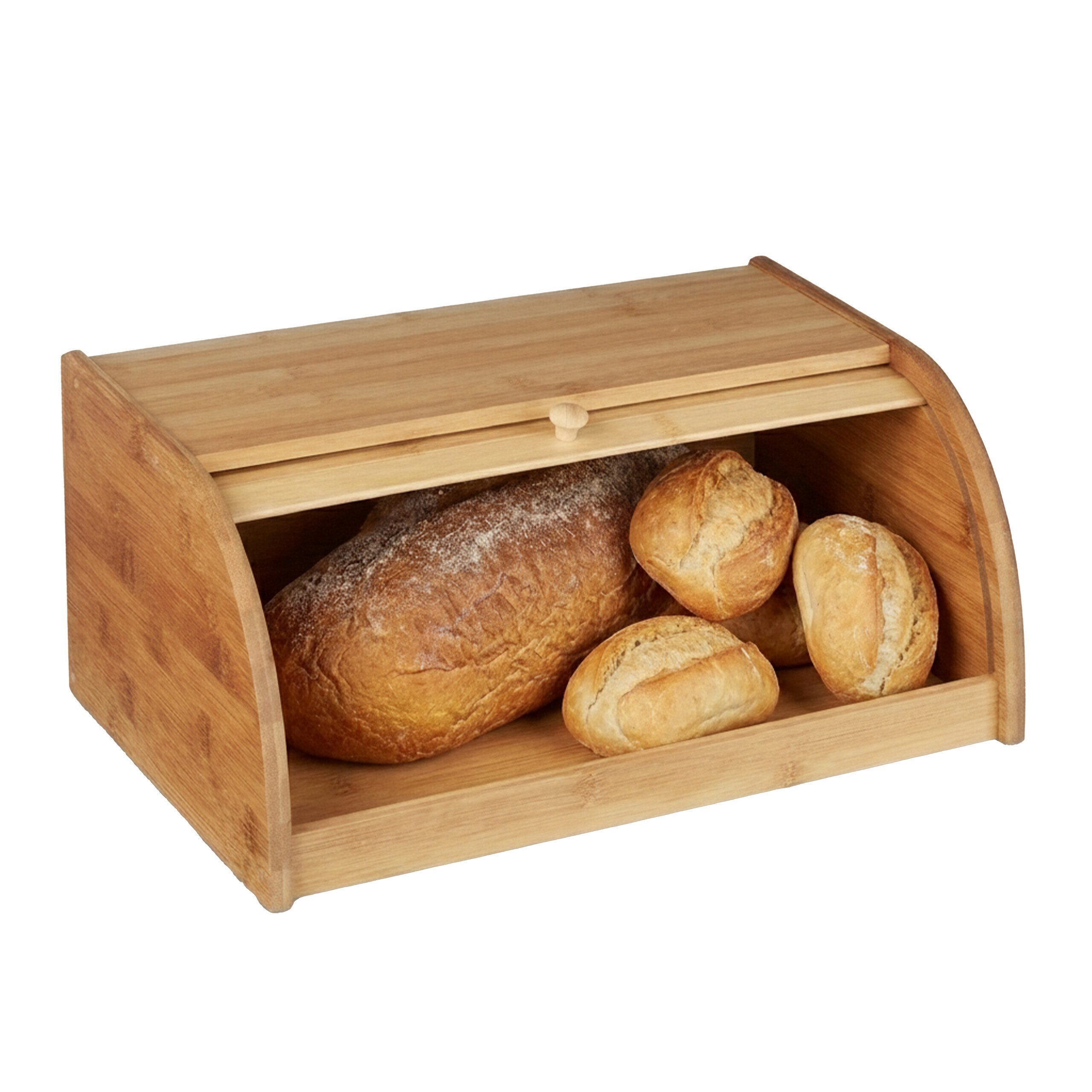 relaxdays Brotkasten Bambus, Bambus, (1-tlg)