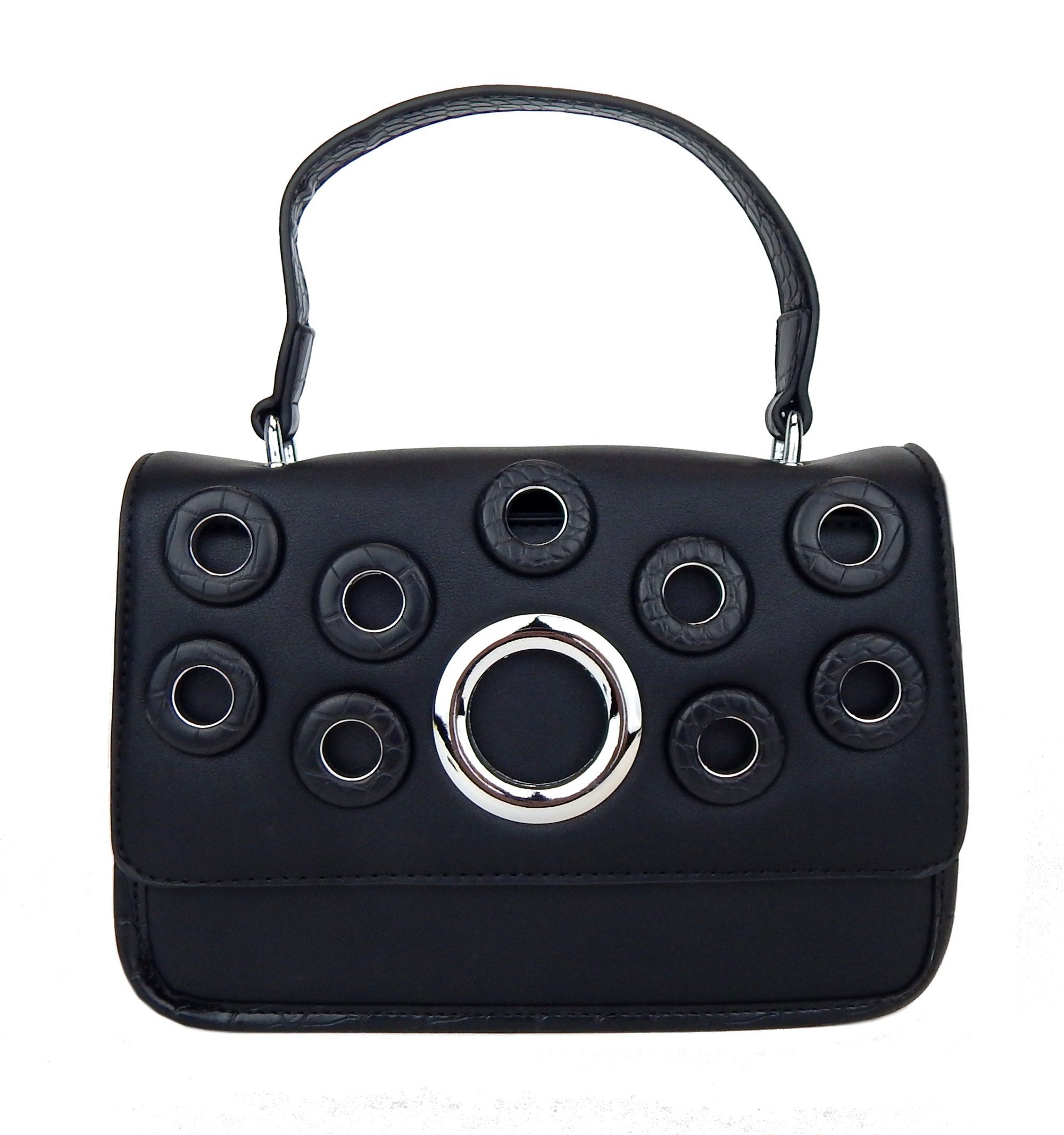 Ella Jonte Handtasche, Kunstleder mit Kroko-Prägung – Schultertasche & Crossbody Bag