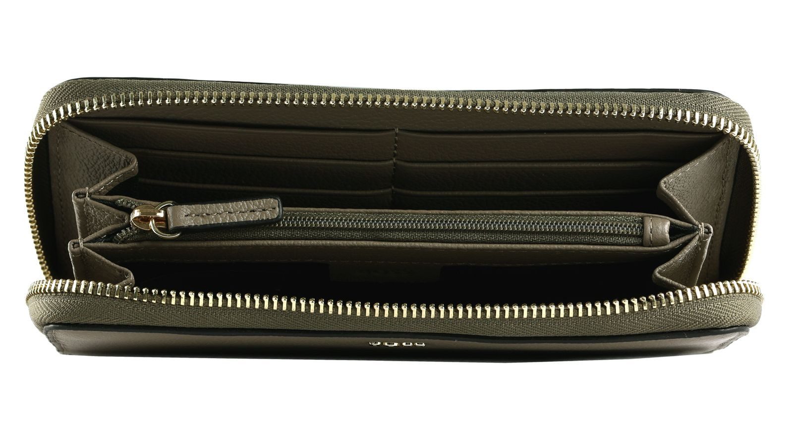 BOSS Geldbörse Ziparound Wallet, aus echtem Rindsleder