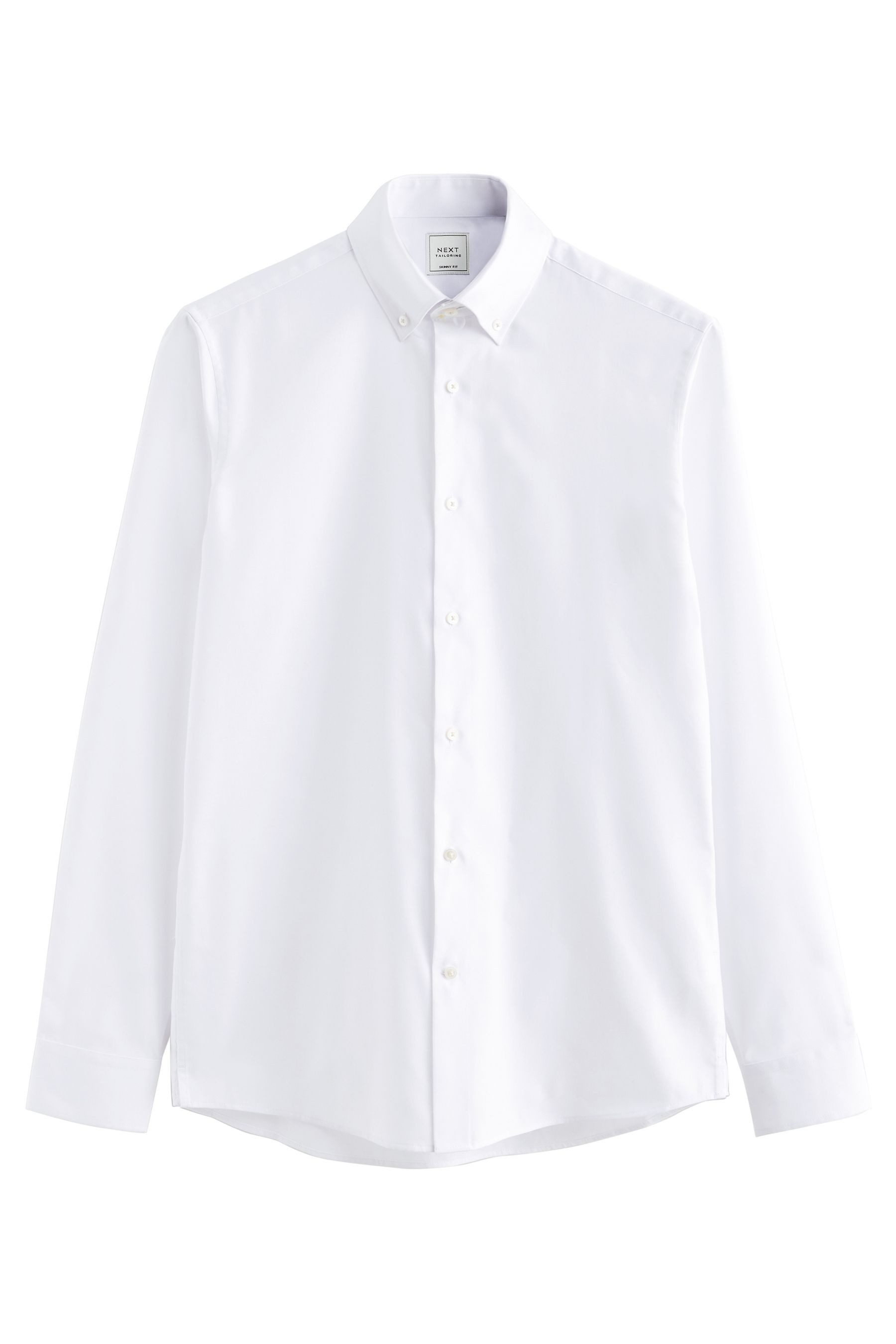 Next Langarmhemd Pflegeleichtes Skinny Fit Oxford-Hemd günstig online kaufen
