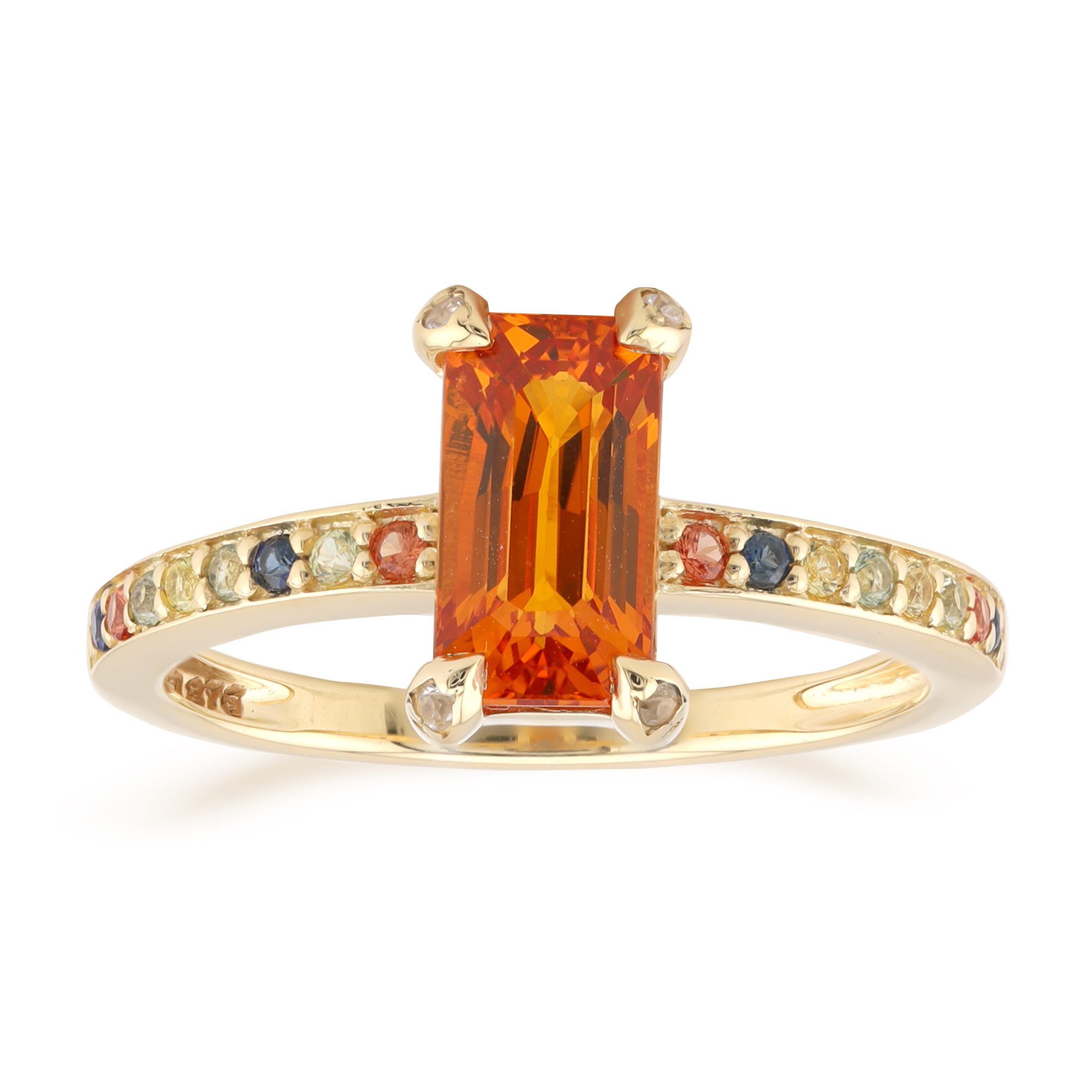Cavill Goldring Oranger Ban Ka Cha Saphir Goldring, Thailand 2ct (1-tlg)
