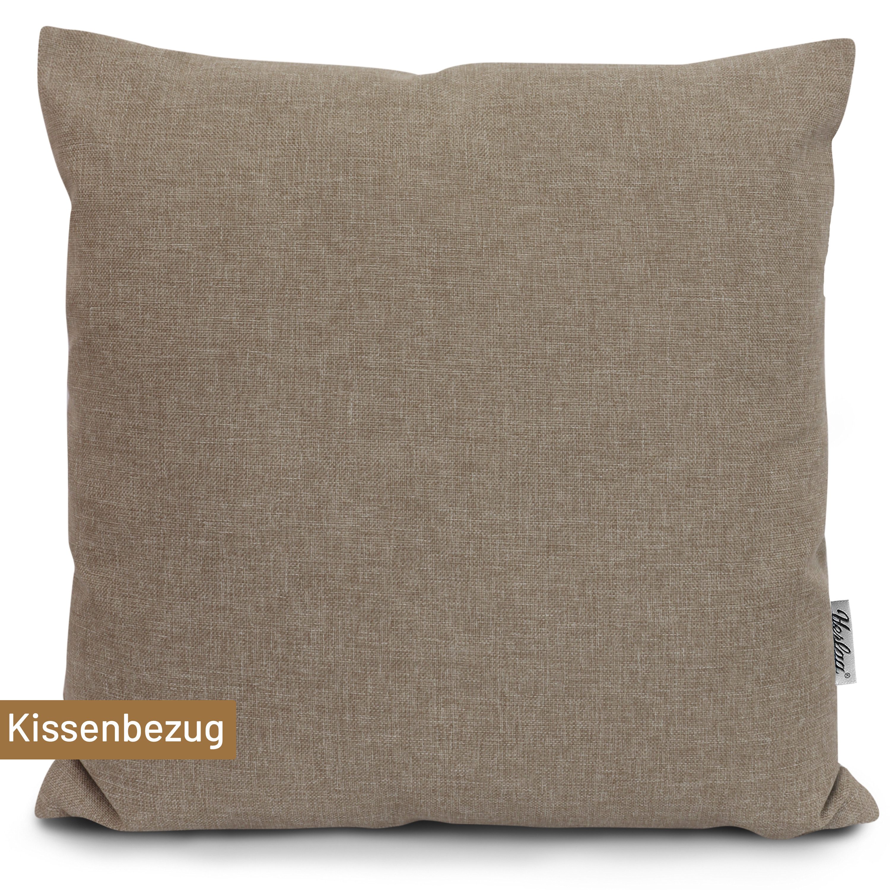 Herlag Dekokissen SUNNY Outdoorkissen Bezug, Garten, 40x40cm oder 50x50cm, Wetterfest, 9 Farben, Nur Hülle