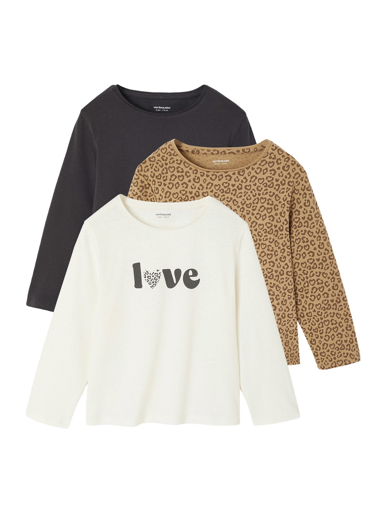 Langarmshirt Mädchen Shirts mit Print BASIC