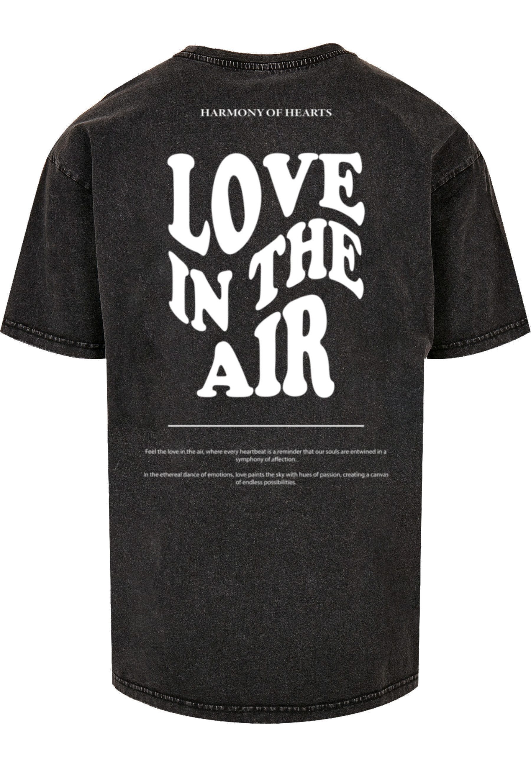 Merchcode T-Shirt Merchcode Herren Love In The Air Acid Washed Heavy Oversize Tee (1-tlg)