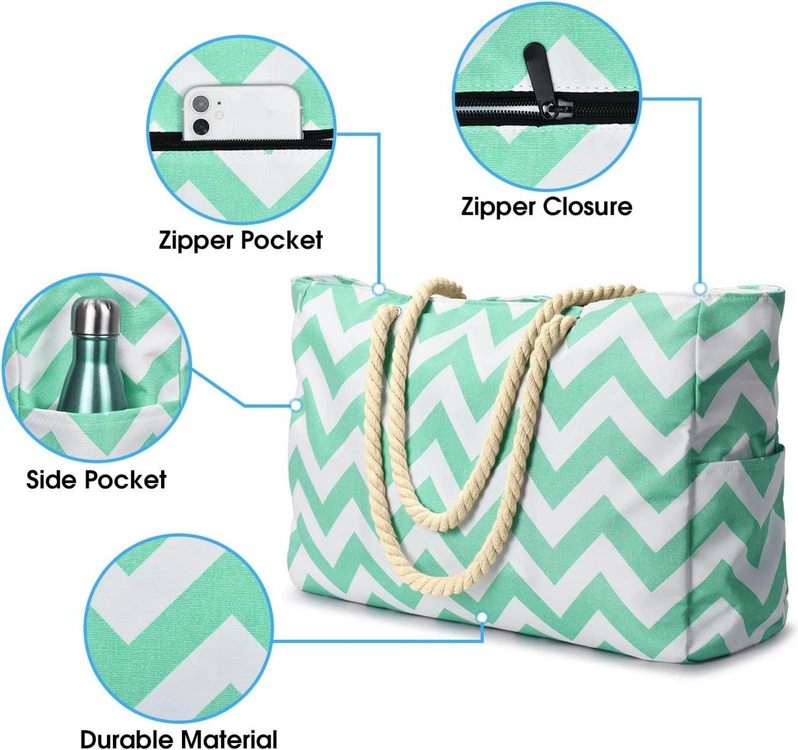 LuxusKollektion Strandtasche Strandtasche XXL Wasserdicht mit günstig online kaufen