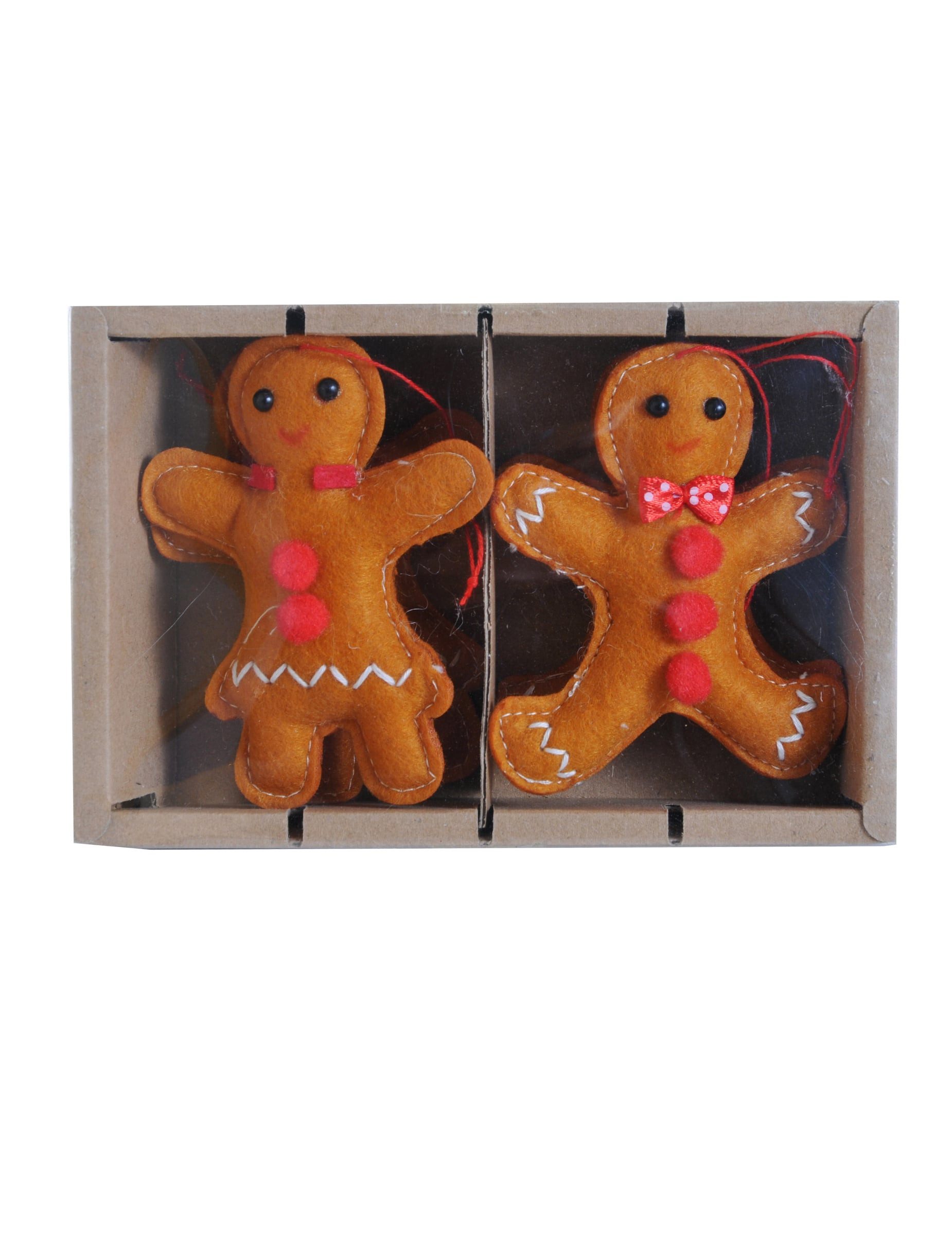 Kostüm 4 Lebkuchen-Anhänger 10 cm für den Weihnachtsbaum