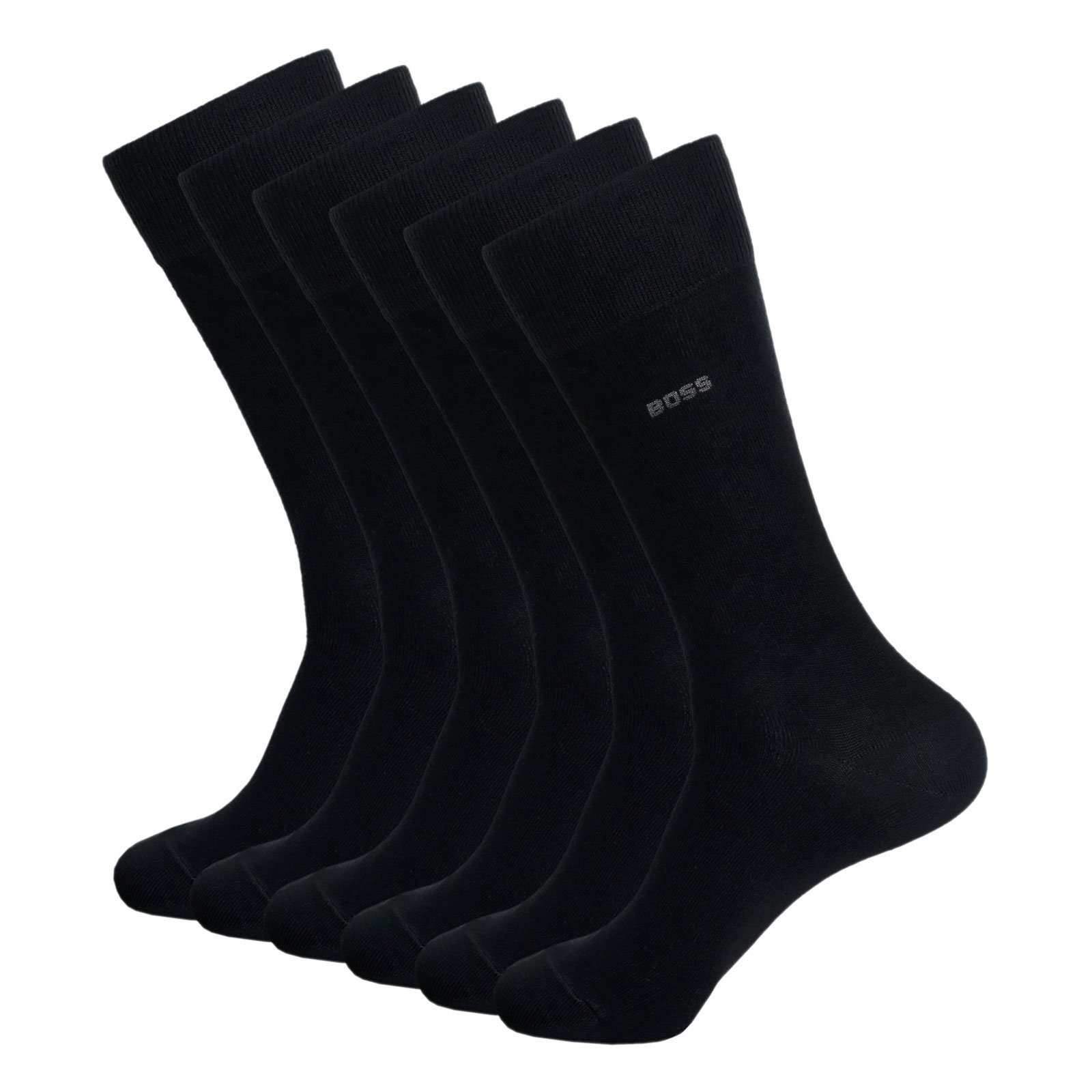 BOSS Businesssocken RS Uni CC (3-Paar) mit dezentem Markenschriftzug