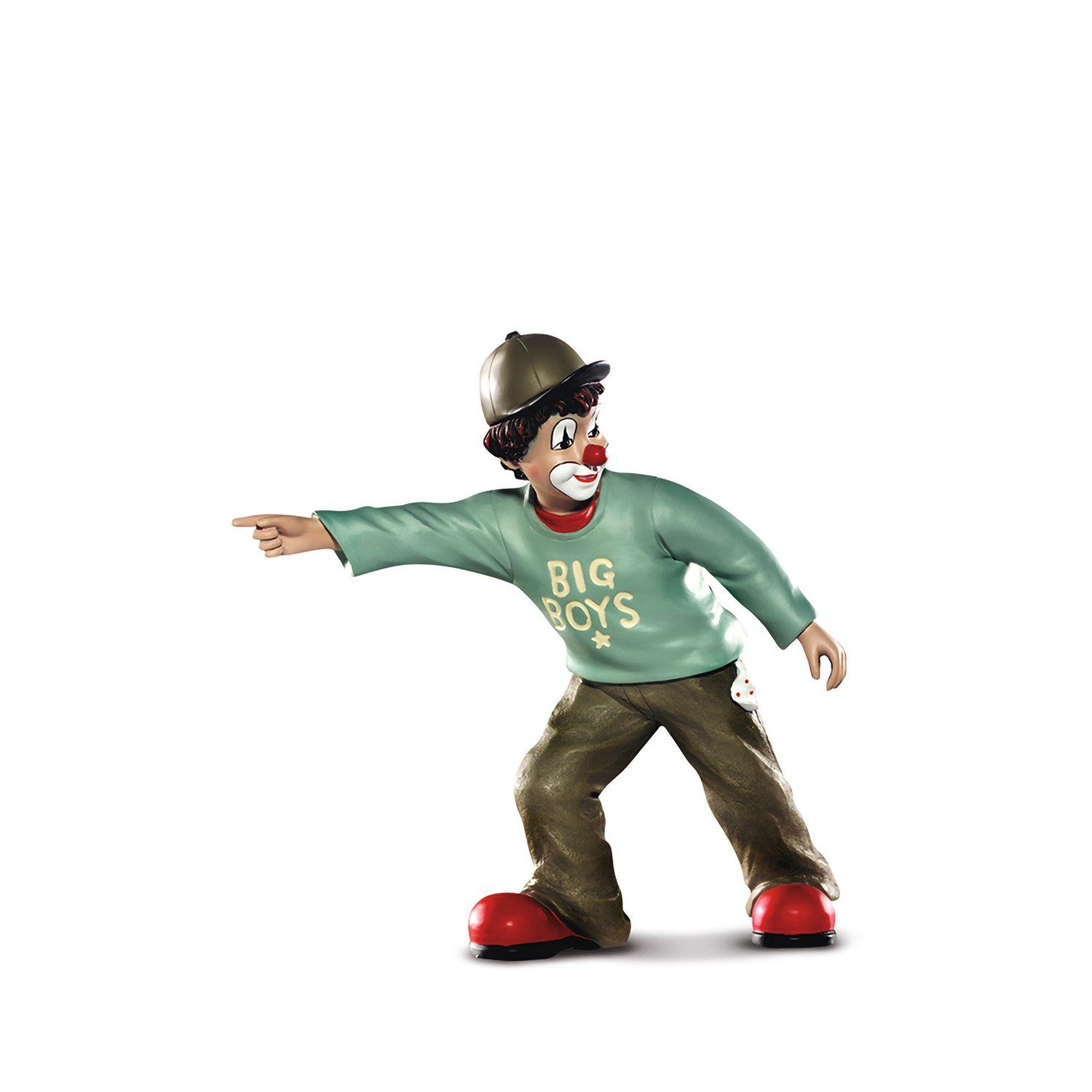 GILDE Sammelfigur Gildeclowns Figur Big Boy - braun-grün-rot - H. 16cm (1 Stück)