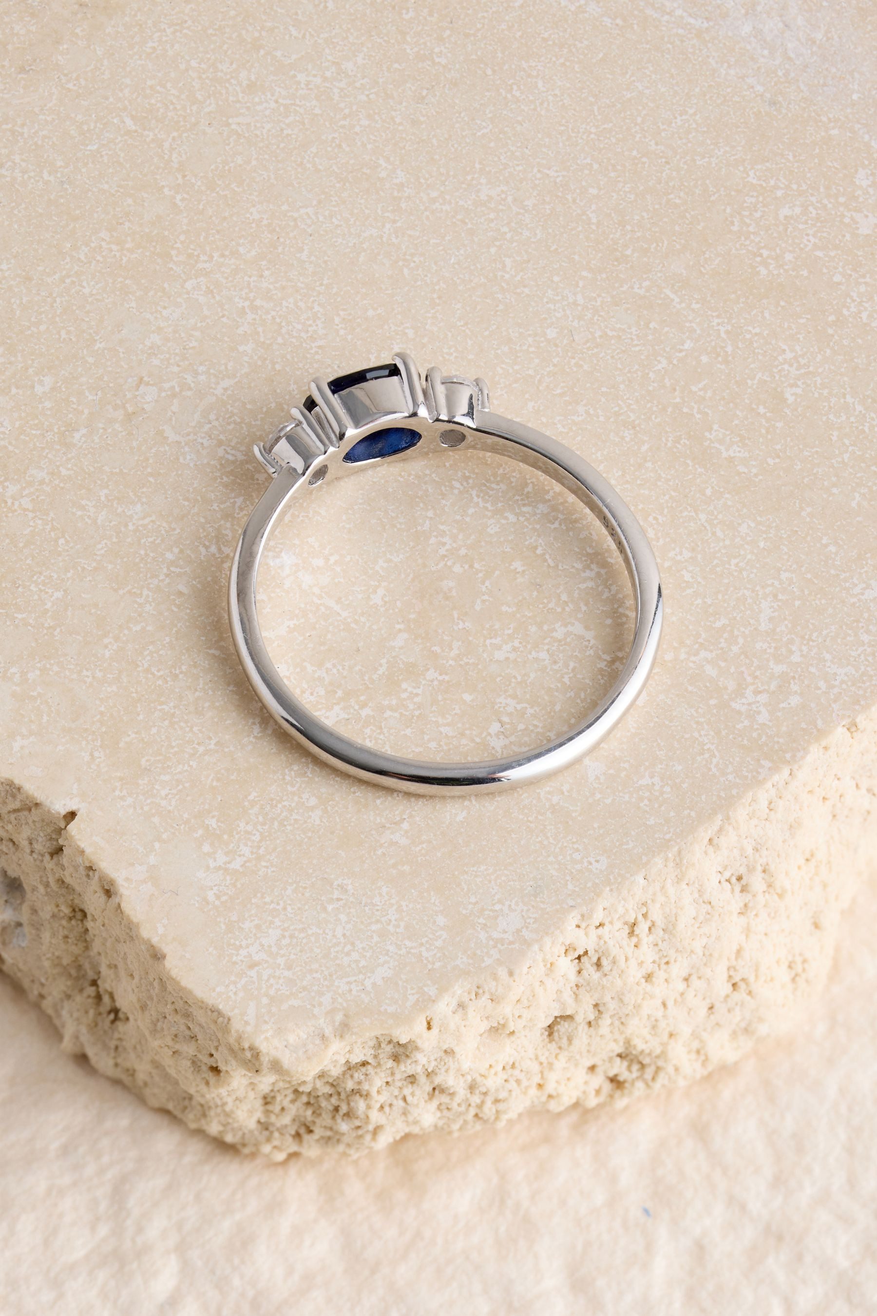 Next Fingerring Saphir-Ring mit farbigem Stein (1-tlg)