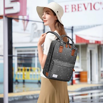 TAN.TOMI Cityrucksack Cityrucksack Damen Schulrucksack mit Laptopfach für 15,6 Zoll Laptop, Ergonomisch, stilvolle Farben, leicht, vielseitige Taschen