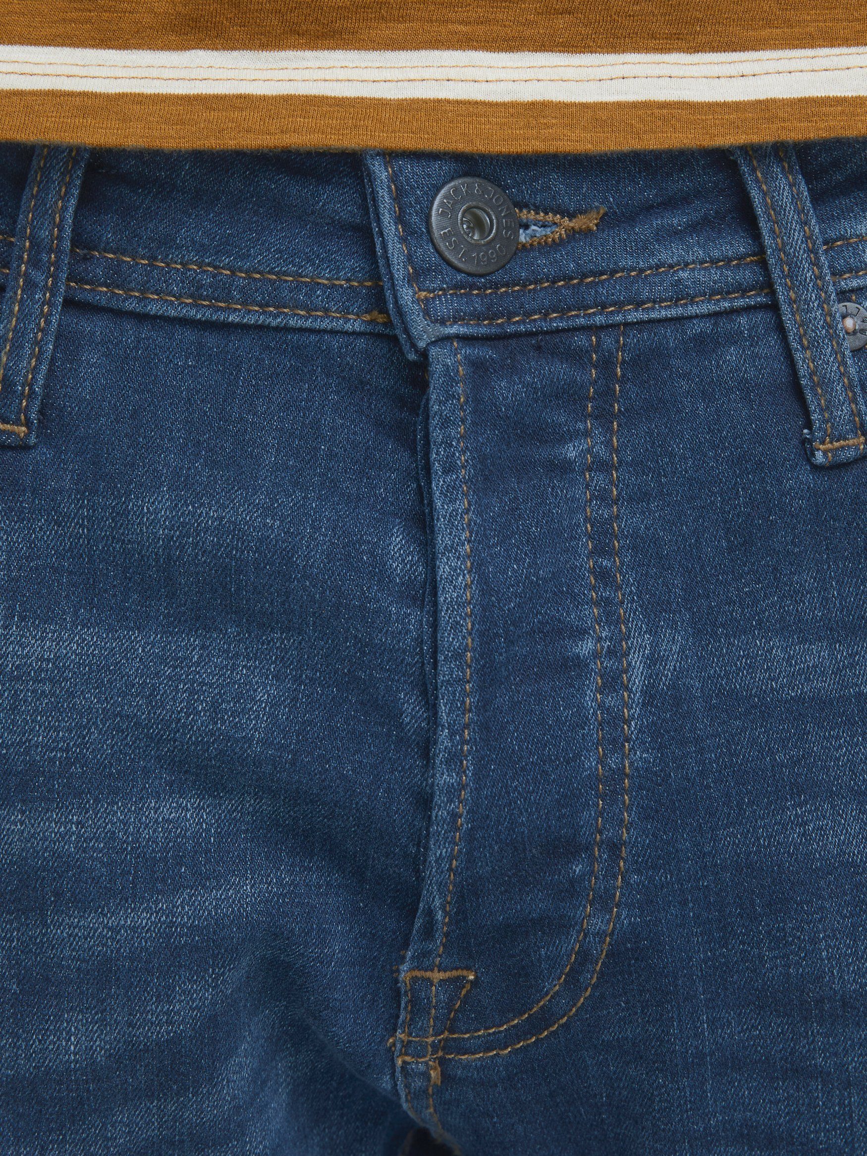 Jack TIM Jones 3464 Front Flat Jeans in & TIM Regular-fit-Jeans Legs ORIGINAL Dunkelblau-2 (1-tlg) Straight
