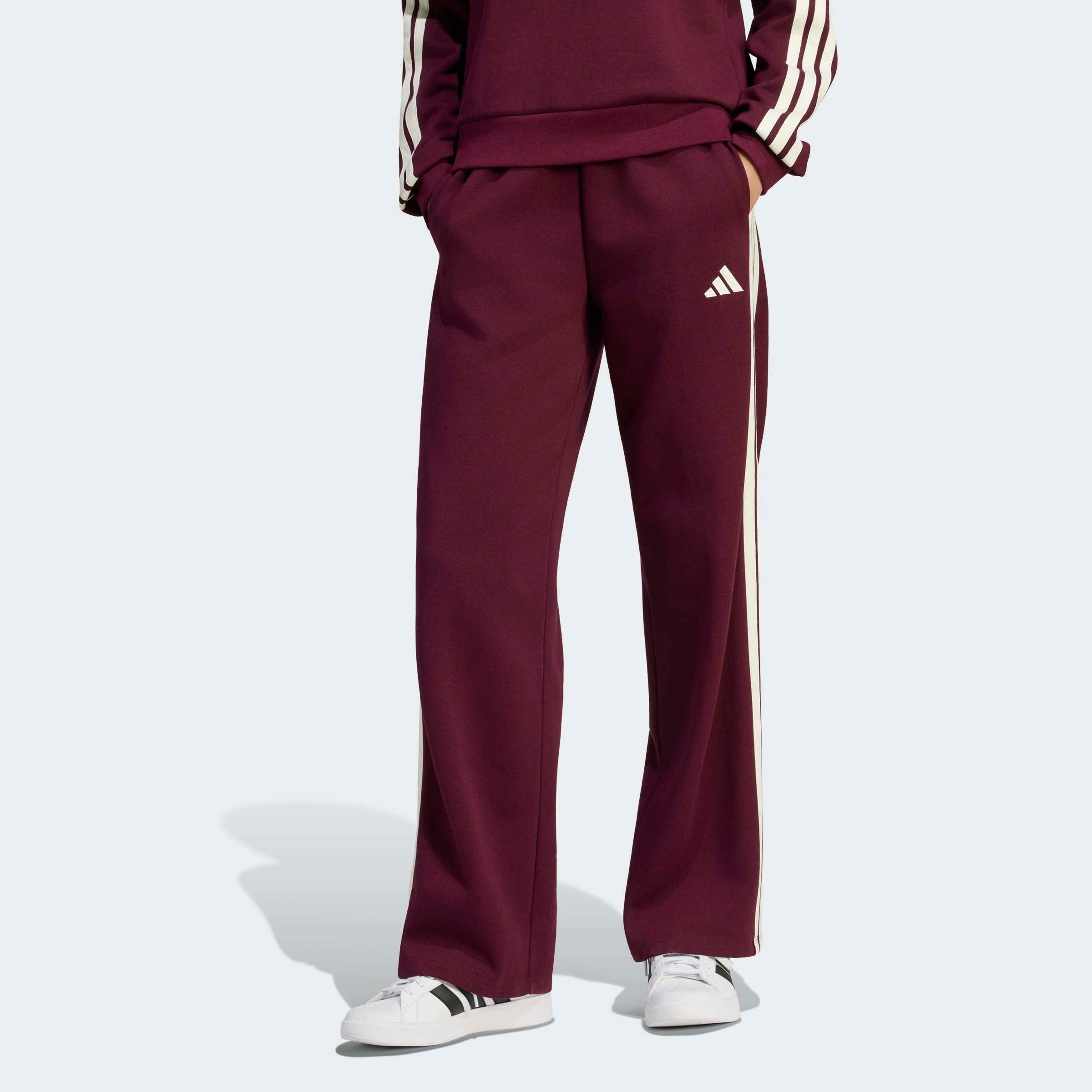 adidas Sportswear Sporthose ESSENTIALS 3-STREIFEN OPEN-HEM FRENCH TERRY