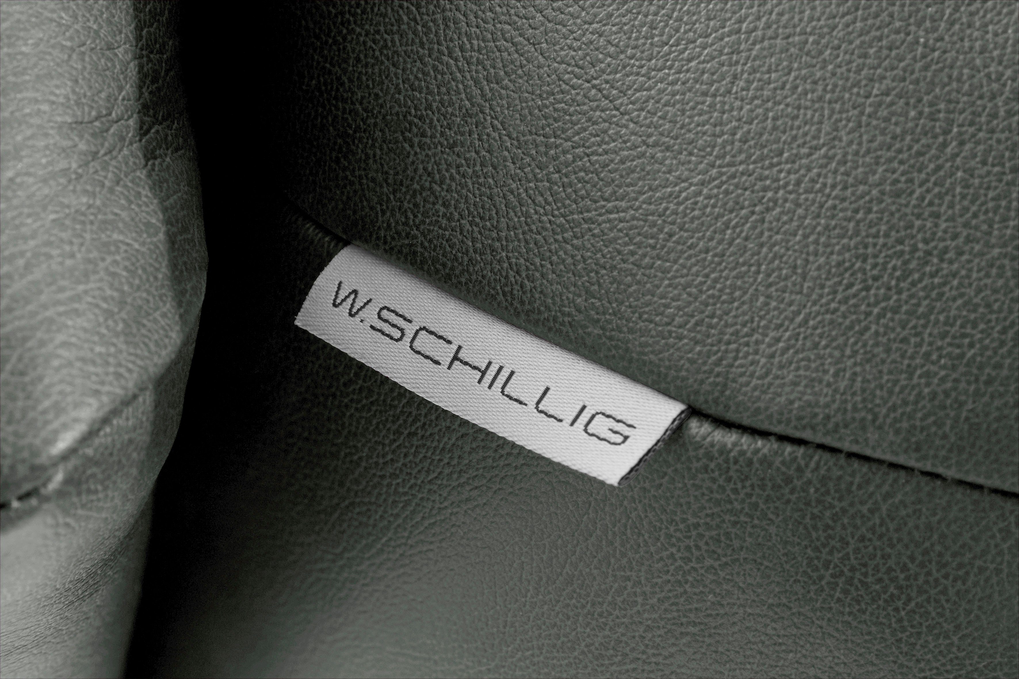 W.SCHILLIG 2,5-Sitzer sherry, Kopfstützenverstellung, Metallfüße in Chrom glänzend, cm 234 Breite