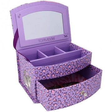 Depesche Schmuckkasten TOPModel Schmuckkästchen, Klein LILAC LEO LOVE Schmuckbox mit Spiegel