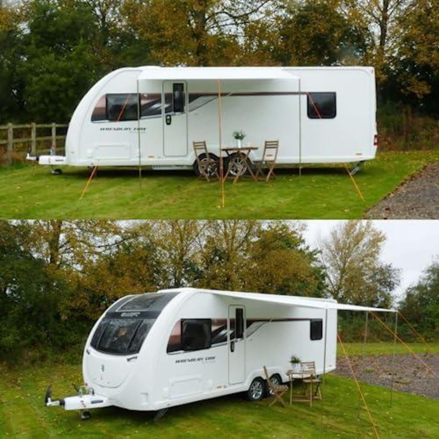 LuxusKollektion Markisenvorzelt Wohnwagen Sonnensegel Caravan Tarp 3,6x2,4m UV 50+ wasserdicht 5000mm