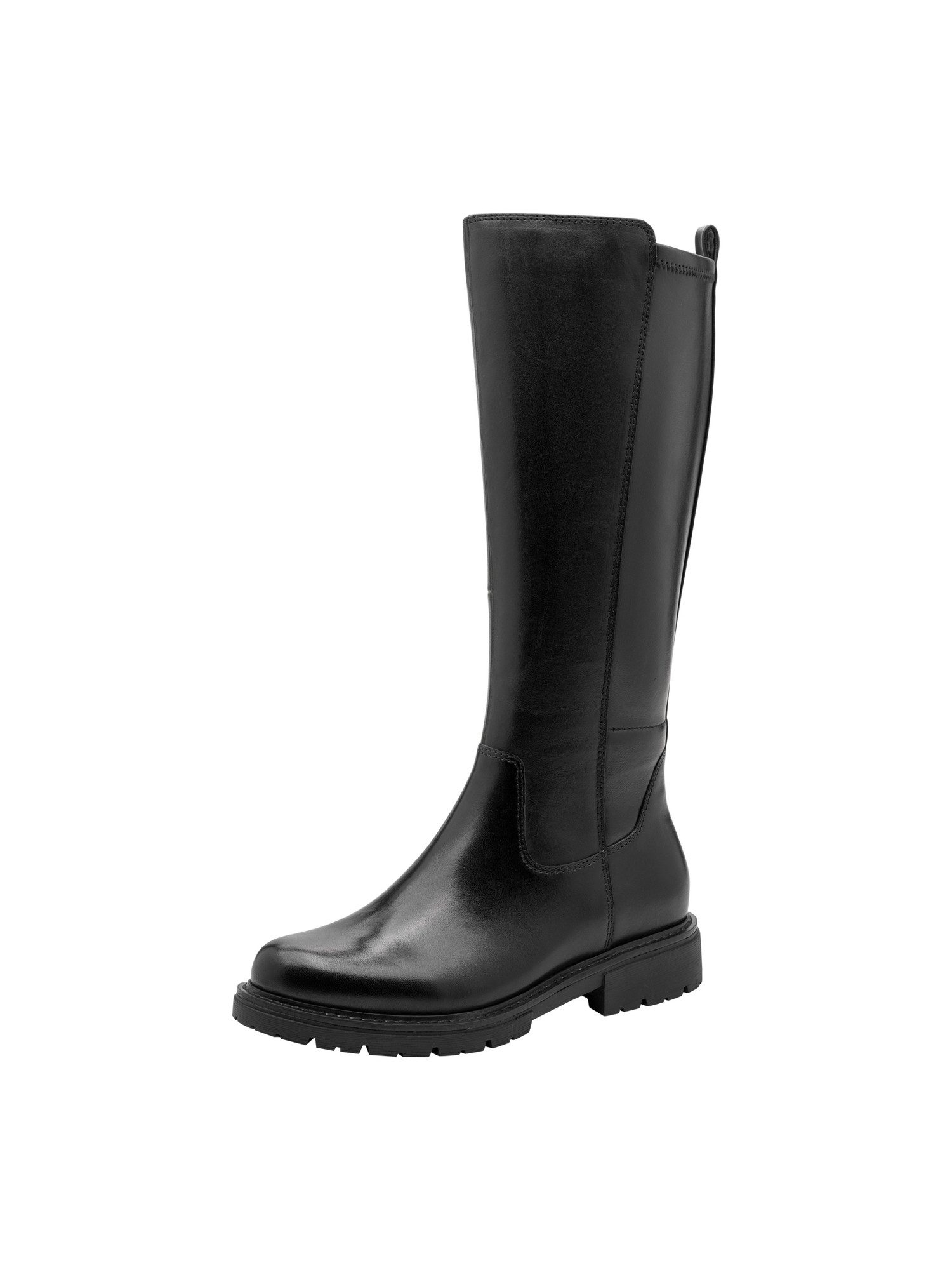 Mehrweite aus Leder Blockabsatz 8-25702-45 Stiefel