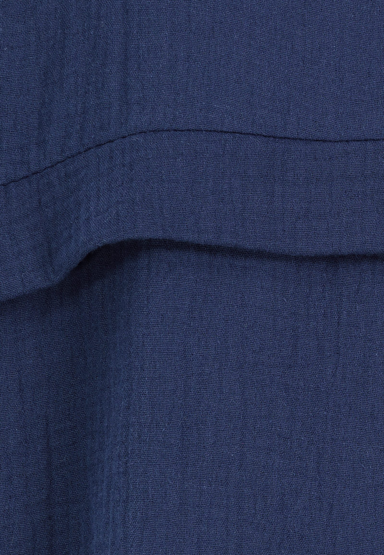 SUBLEVEL Langarmbluse Damen Musselinbluse langarm mit Kentkragen Oversizebluse aus Baumwolle