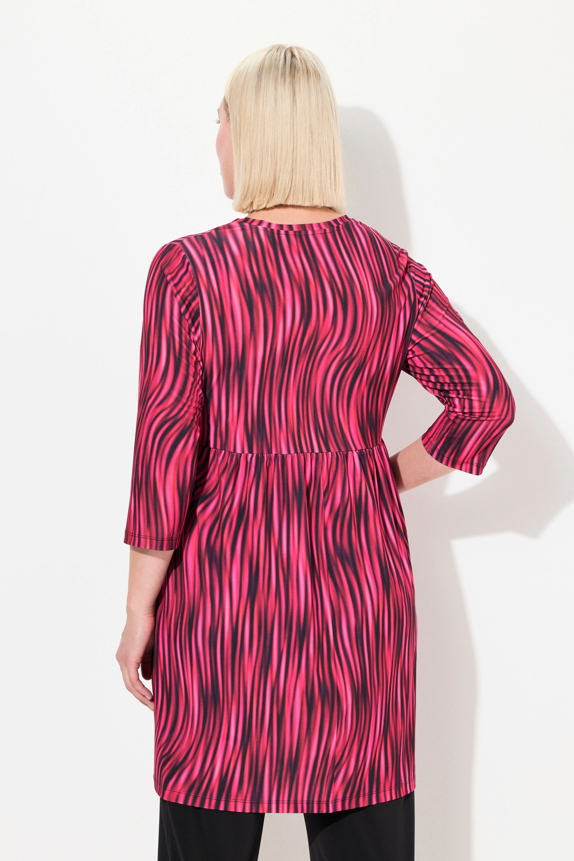 Ulla Popken Longshirt Longshirt A-Linie Print