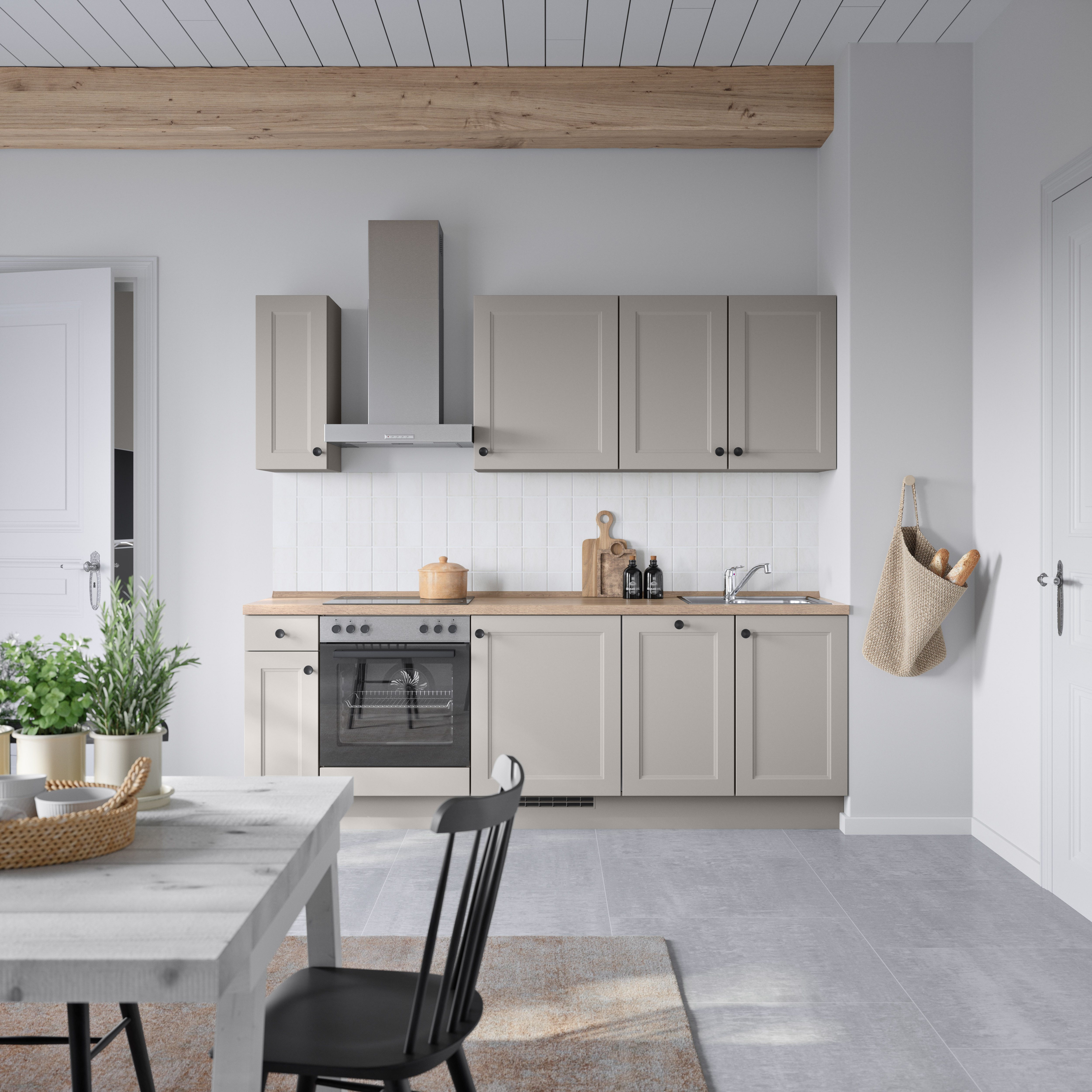 nobilia® Küchenzeile "Cascada I", NEU: individuell anpassbar mit gratis Profi-Beratung, vormontiert, Breite 240 cm, Ausrichtung wählbar, wahlw. mit E-Geräten