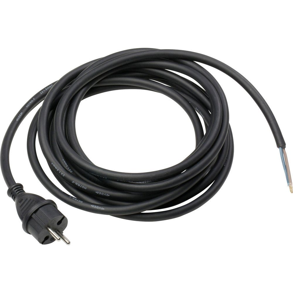 AS Schwabe 70532 Strom Anschlusskabel Schwarz 3.00 m Stromkabel