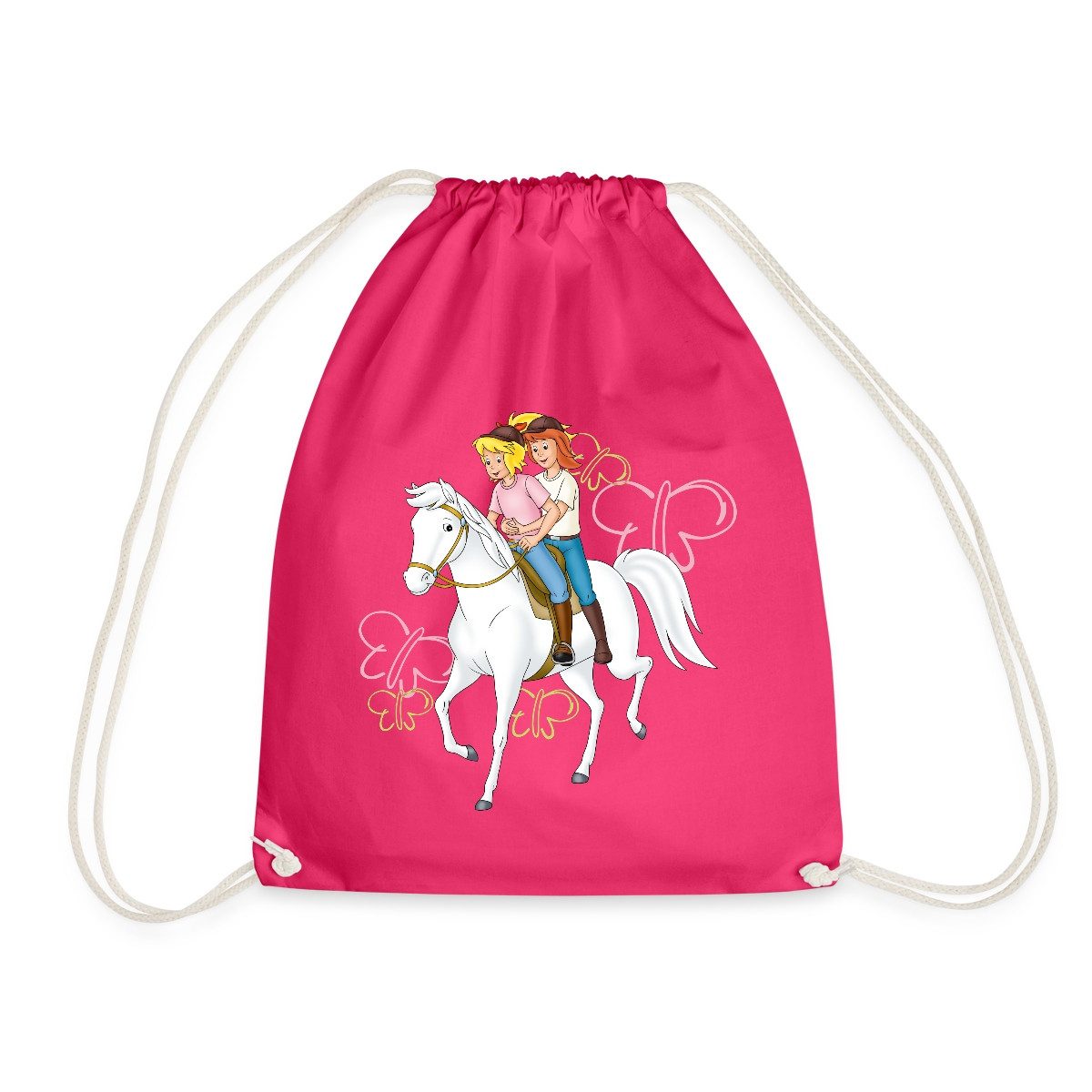 Spreadshirt Turnbeutel Bibi Und Tina Reiten Auf Stute Sabrina Turnbeutel (1-tlg)