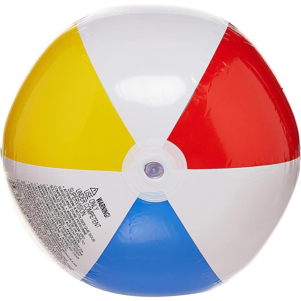 Intex Wasserball Glossy Panel, ca. 33 cm Durchmesser, bunter Strandball