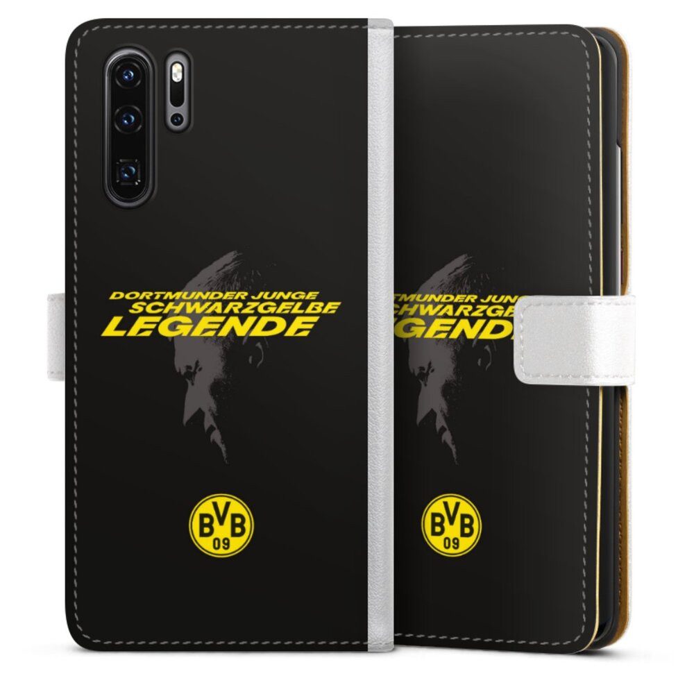 DeinDesign Handyhülle Marco Reus Borussia Dortmund BVB Danke Marco Schwarzgelbe Legende, Huawei P30 Pro New Edition Hülle Handy Flip Case Wallet Cover