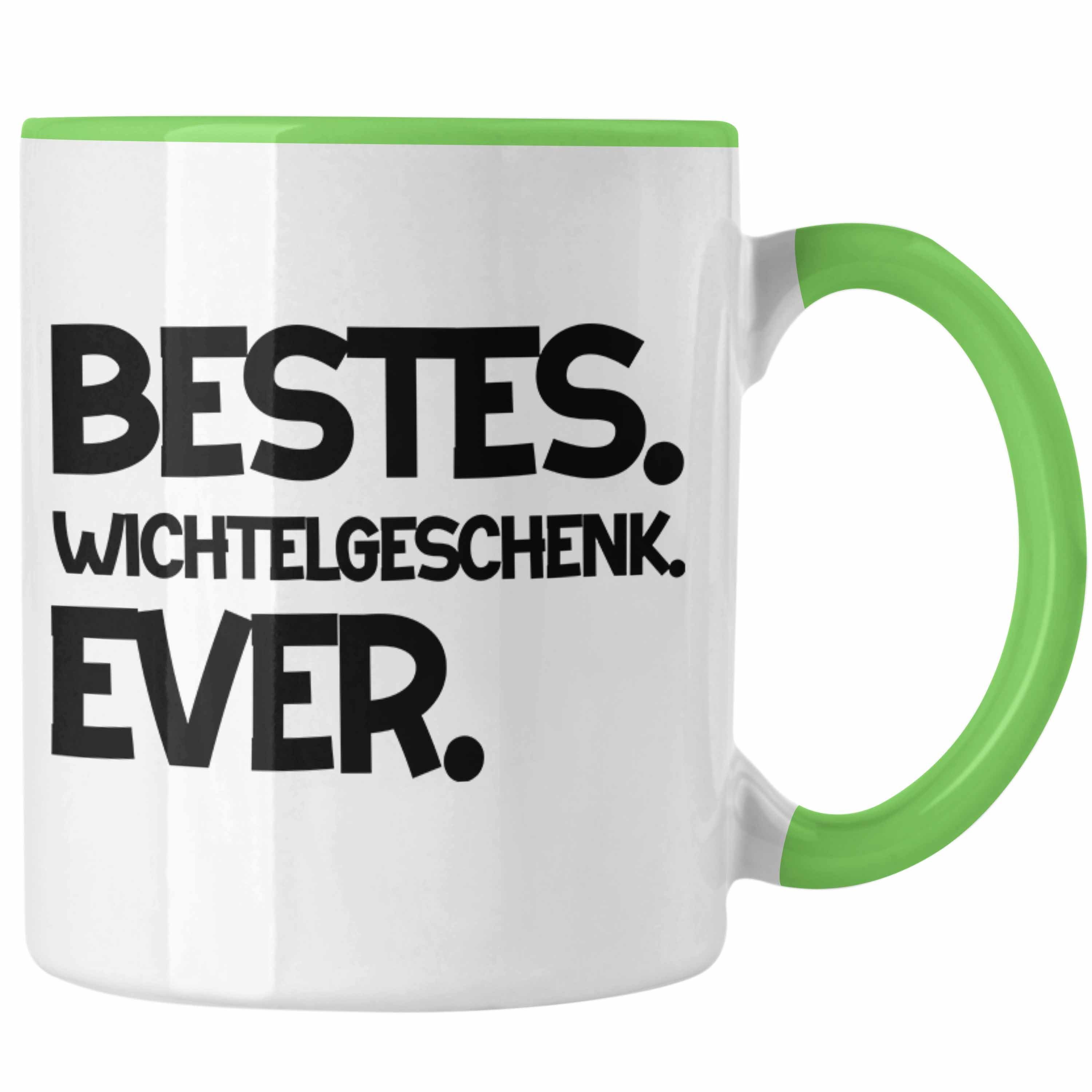 Trendation Tasse Wichtelgeschenk für Frauen Best Wichteln Kollegen Weihnachten Geschenk Grün