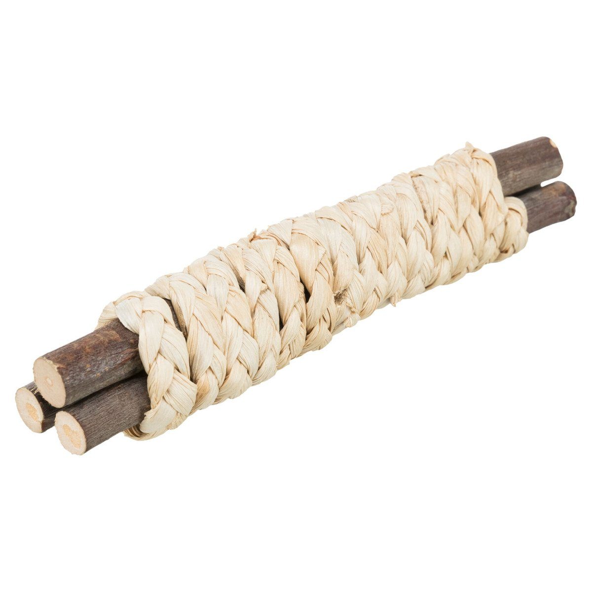 TRIXIE Tier-Beschäftigungsspielzeug Nagerspielzeug Hölzer mit Stroh