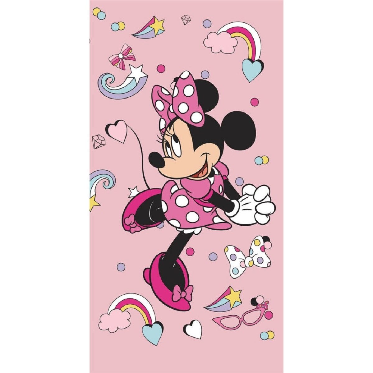 Disney Minnie Mouse Strandtuch Weiches Strandtuch – Saugstarkes Badehandtuc günstig online kaufen