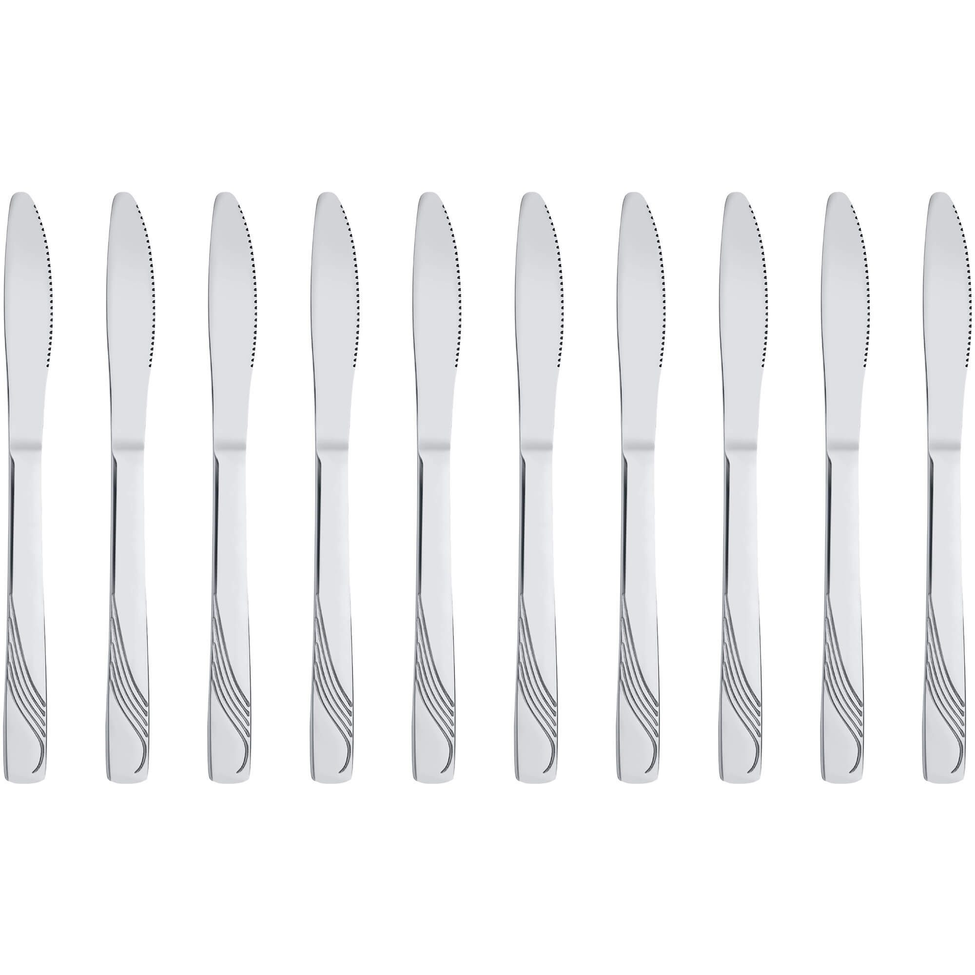 GRÄWE Tafelmesser GRÄWE Tafelmesser 10 Stück Edelstahl Serie RÜGEN