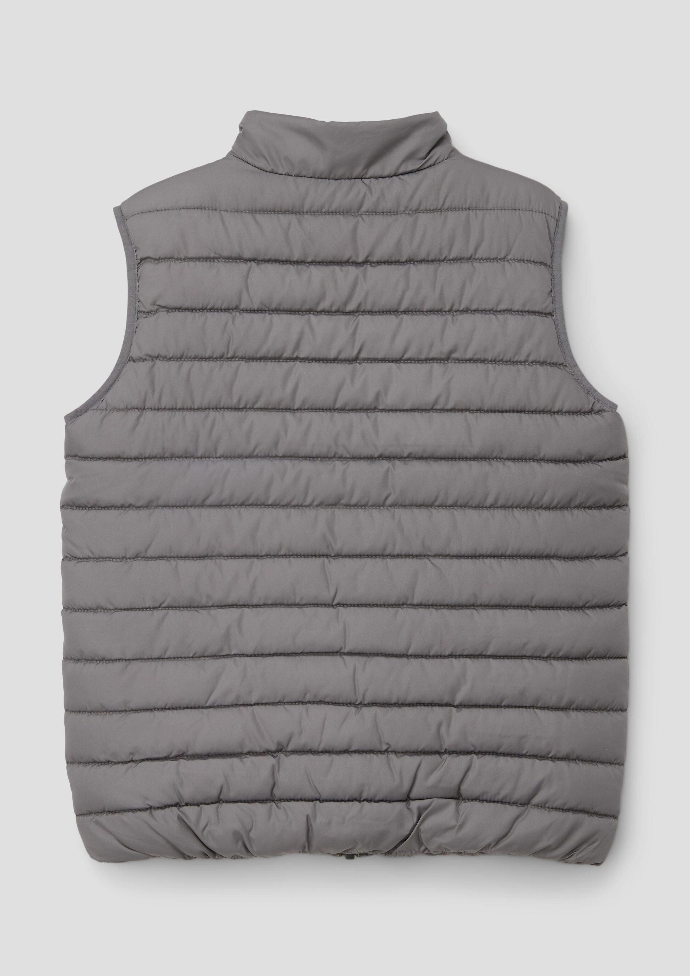 s.Oliver Outdoorjacke Outdoor-Weste Steppweste mit Stehkragen