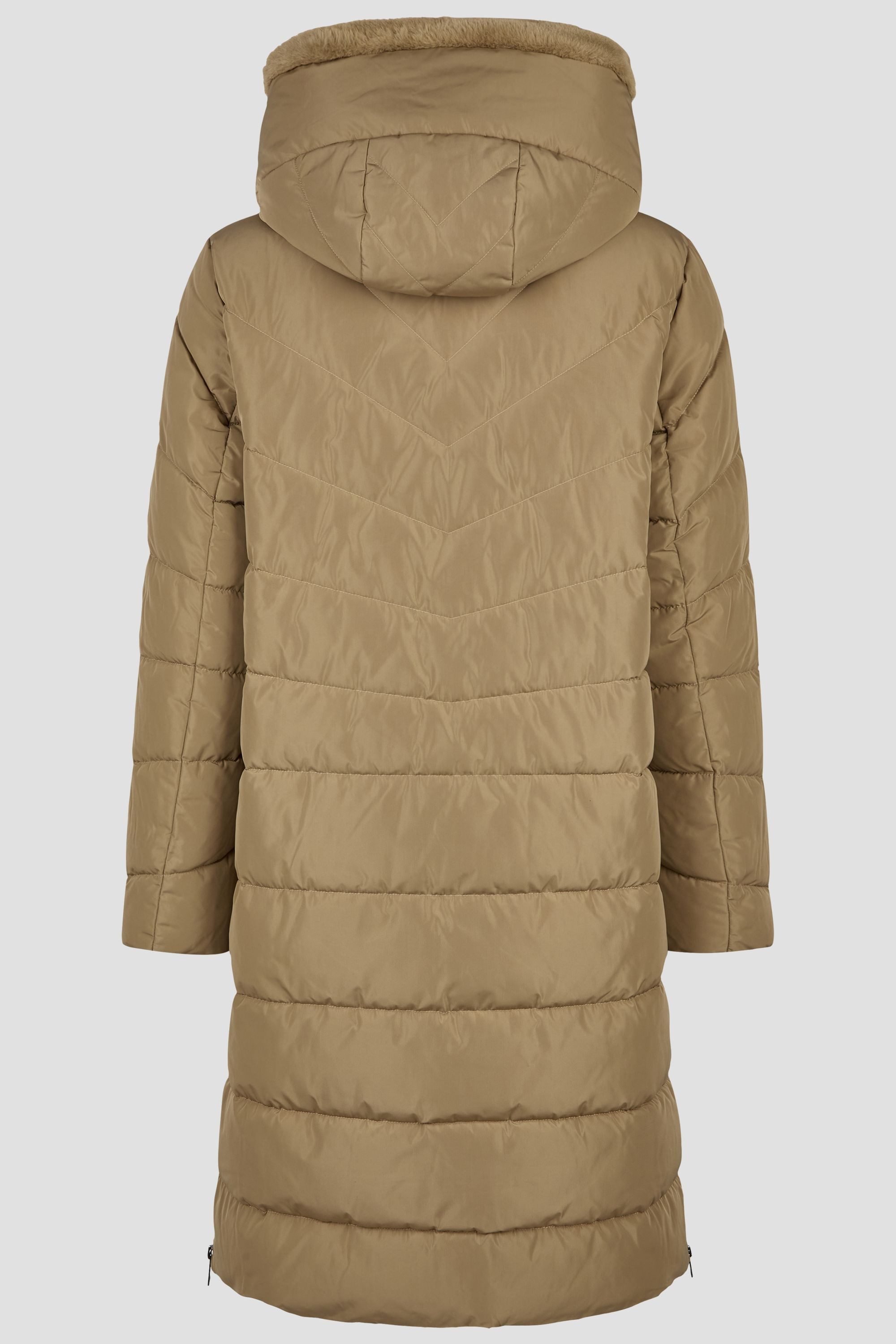 Barbara Lebek Steppmantel Wintermantel oder Damenmantel mit seitlichen Reißverschlüssen