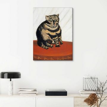 Posterlounge Leinwandbild Henri Rousseau, Die Tigerkatze, Wohnzimmer Malerei