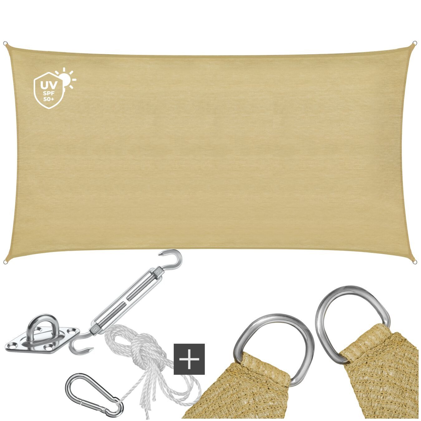 tectake Sonnensegel Sunny, (Set, 2 x günstig online kaufen