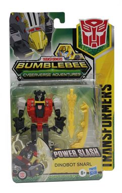 Hasbro Actionfigur Transformers Bumblebee Cyberverse Adventures Power Slash Dinobot Snarl