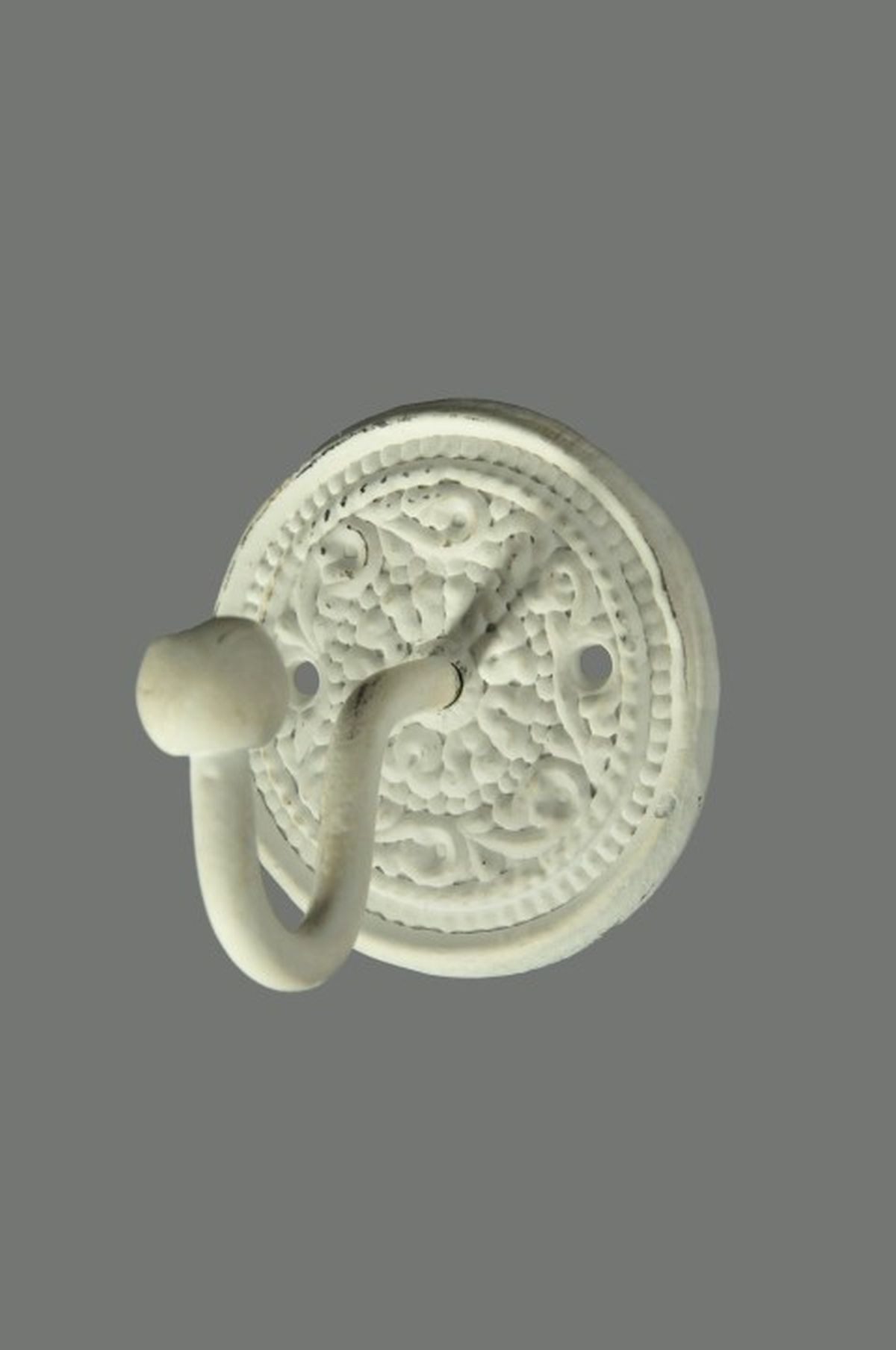 MarieAnn No.25 Wandhaken Wandhaken Gusseisen Vintage Antik Weiß Garderobenhaken Haken, Dekorativ