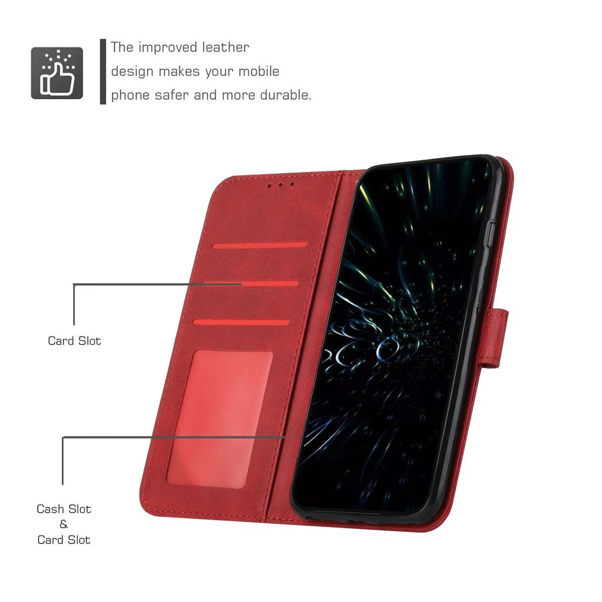 König Design Handyhülle Sony Xperia 10 III, Schutzhülle Schutztasche Case Cover Etuis Wallet Klapptasche Bookstyle